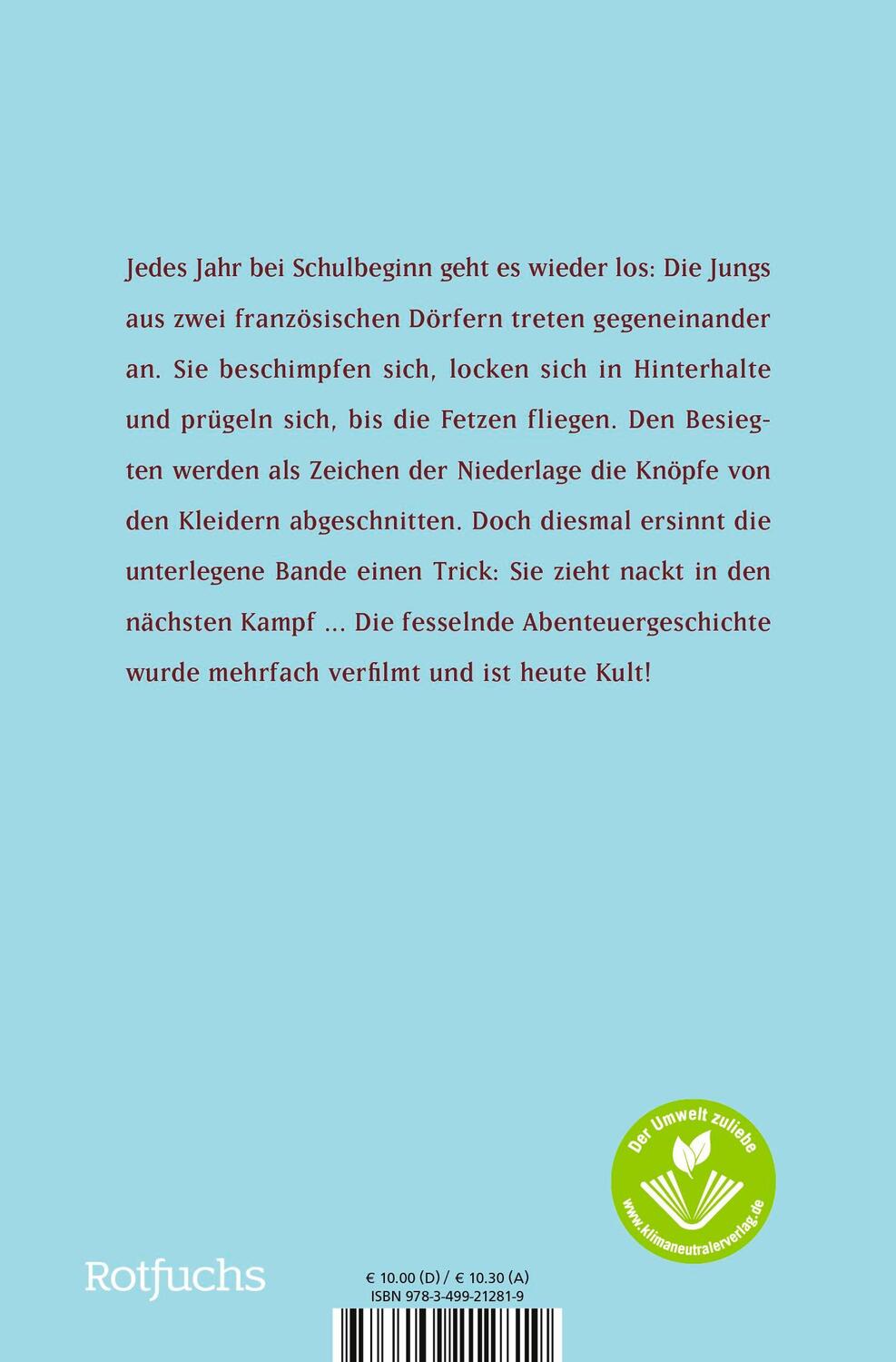 Rückseite: 9783733508524 | Der Krieg der Knöpfe | Ein Roman meines zwölften Lebensjahres | Buch