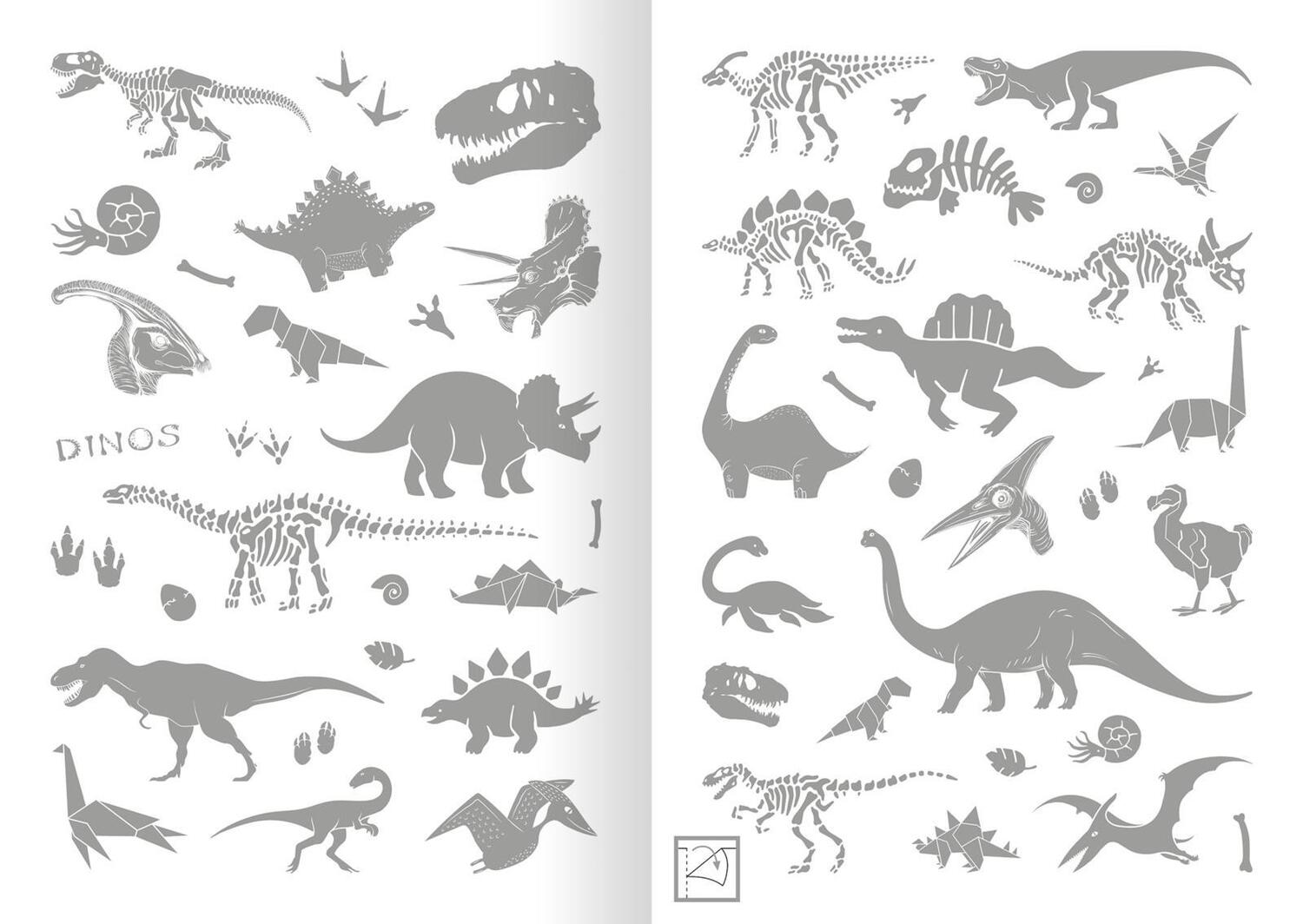 Bild: 4014489126799 | Metallic-Sticker - Dinosaurier | Über 200 Super-Glanz-Sticker | Stück