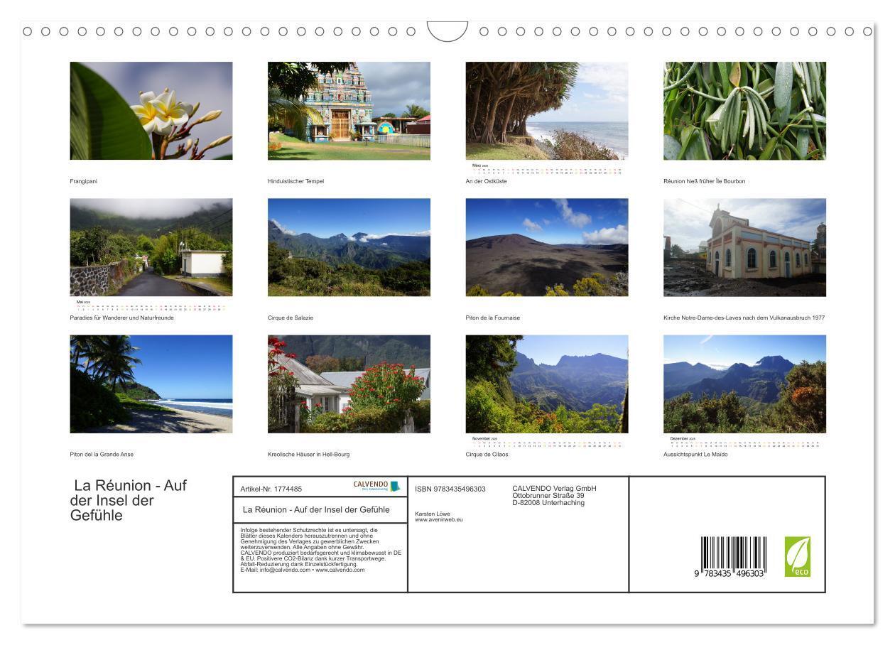 Bild: 9783435496303 | La Réunion - Auf der Insel der Gefühle (Wandkalender 2025 DIN A3...