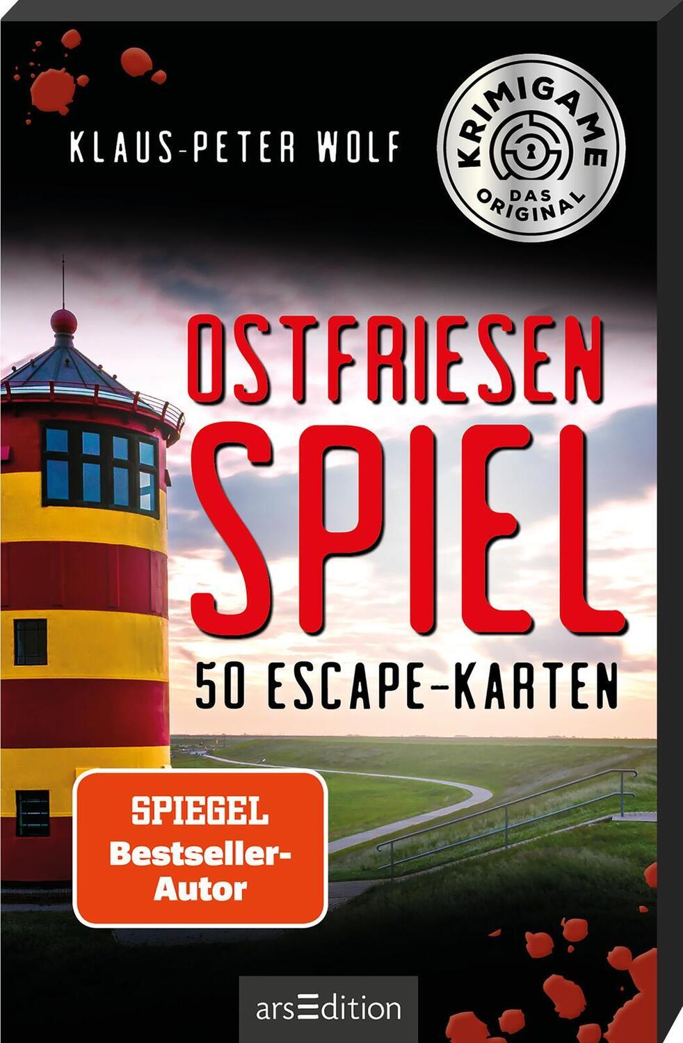 Cover: 4014489127666 | Ostfriesenspiel | 50 Escape-Karten | Klaus-Peter Wolf (u. a.) | Spiel