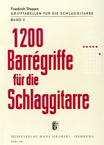 Cover: 9790003000183 | 1200 Barregriffe | Grifftabellen für die Schlaggitarre 2 | Stoppa