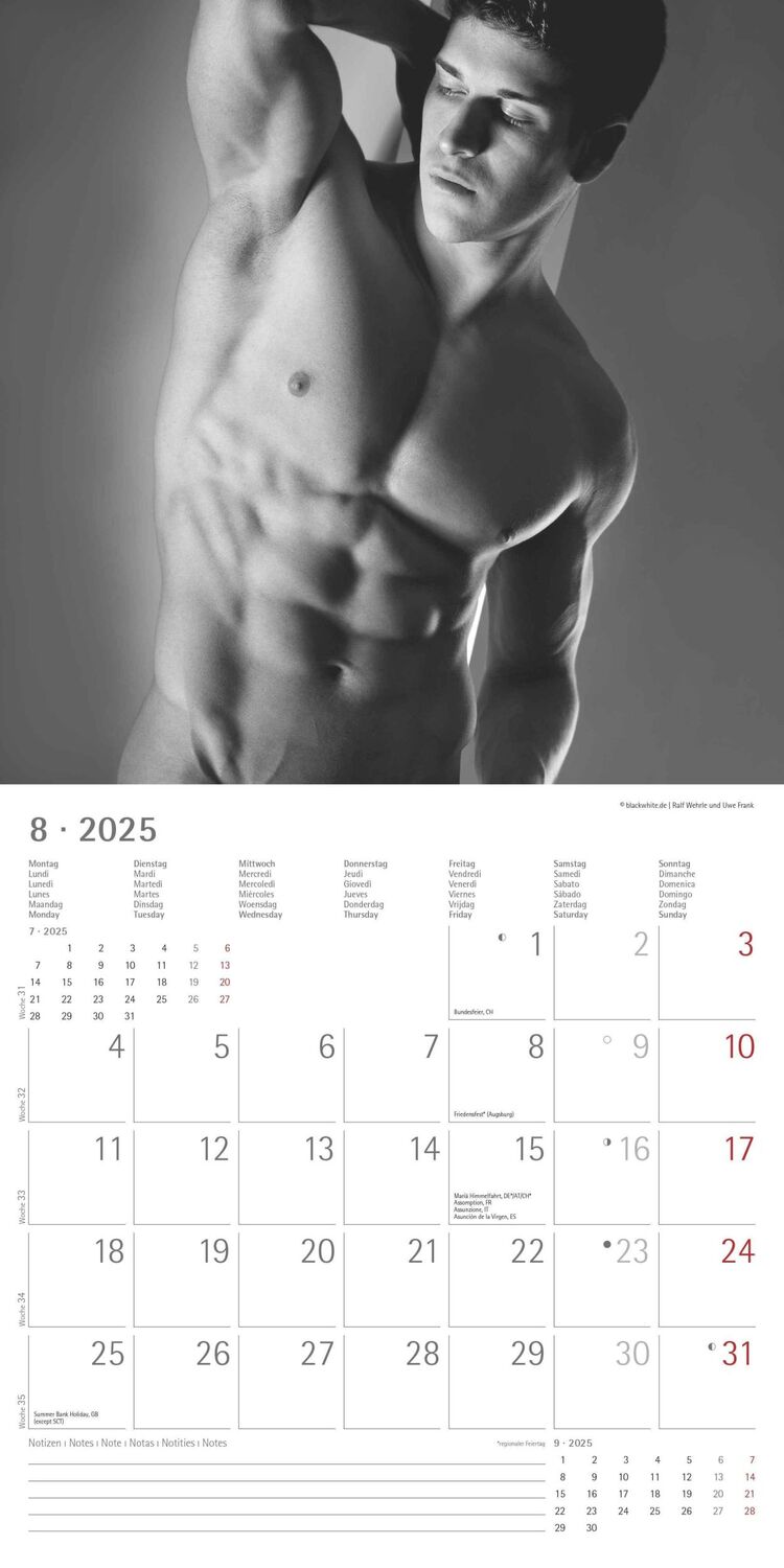 Bild: 4251732343095 | Masculine 2025 - Broschürenkalender 30x30 cm (30x60 geöffnet) -...