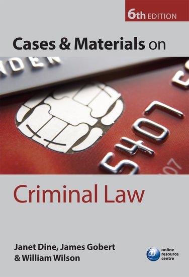 Cover: 9780199541980 | Cases and Materials on Criminal Law | James J. Gobert (u. a.) | Buch