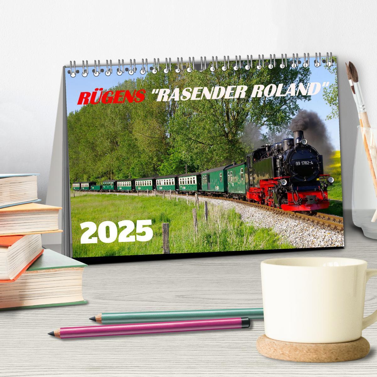 Bild: 9783383930980 | Rügens "rasender Roland" (Tischkalender 2025 DIN A5 quer), CALVENDO...