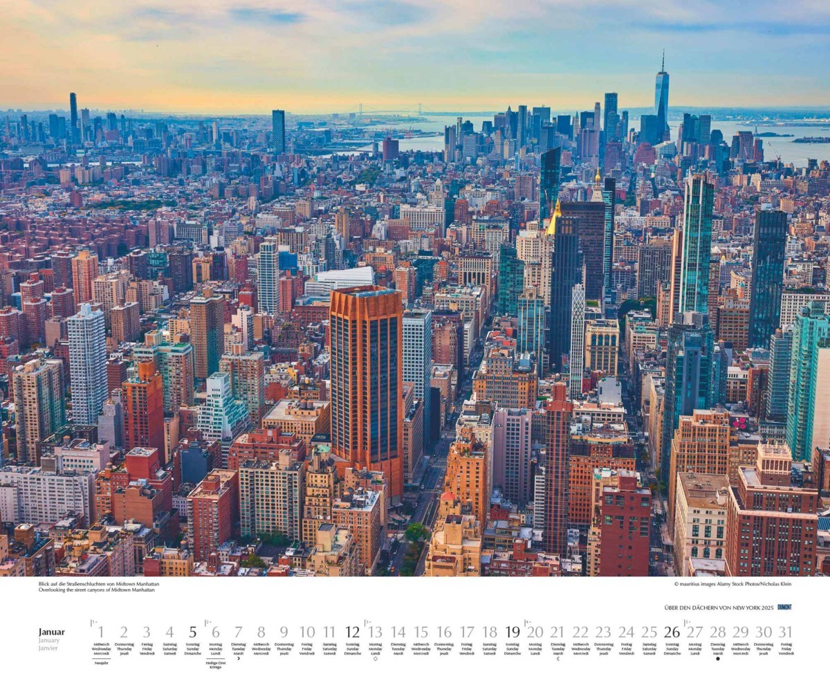 Bild: 4250809653754 | DUMONT - Über den Dächern von New York 2025 Wandkalender, 60x50cm,...