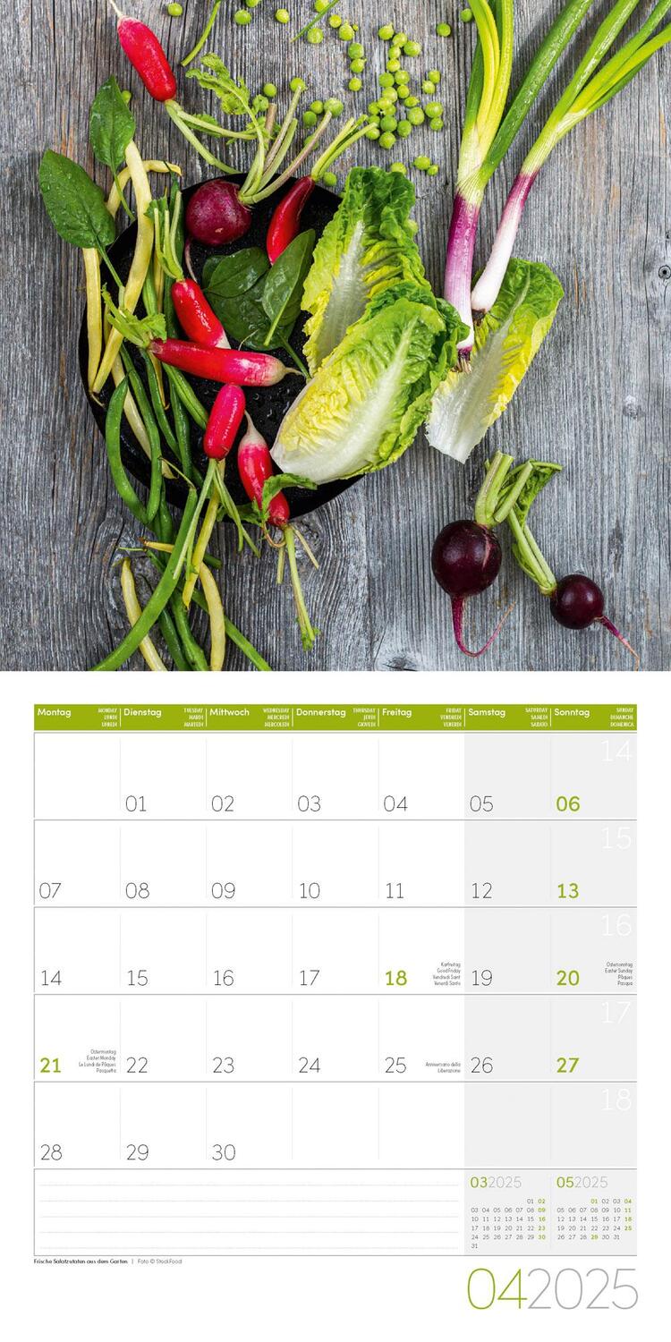 Bild: 9783838445298 | Food Kalender 2025 - 30x30 | Ackermann Kunstverlag | Kalender | 28 S.