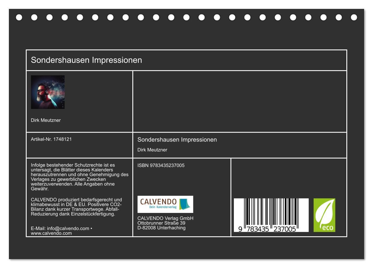 Bild: 9783435237005 | Sondershausen Impressionen (Tischkalender 2025 DIN A5 quer),...