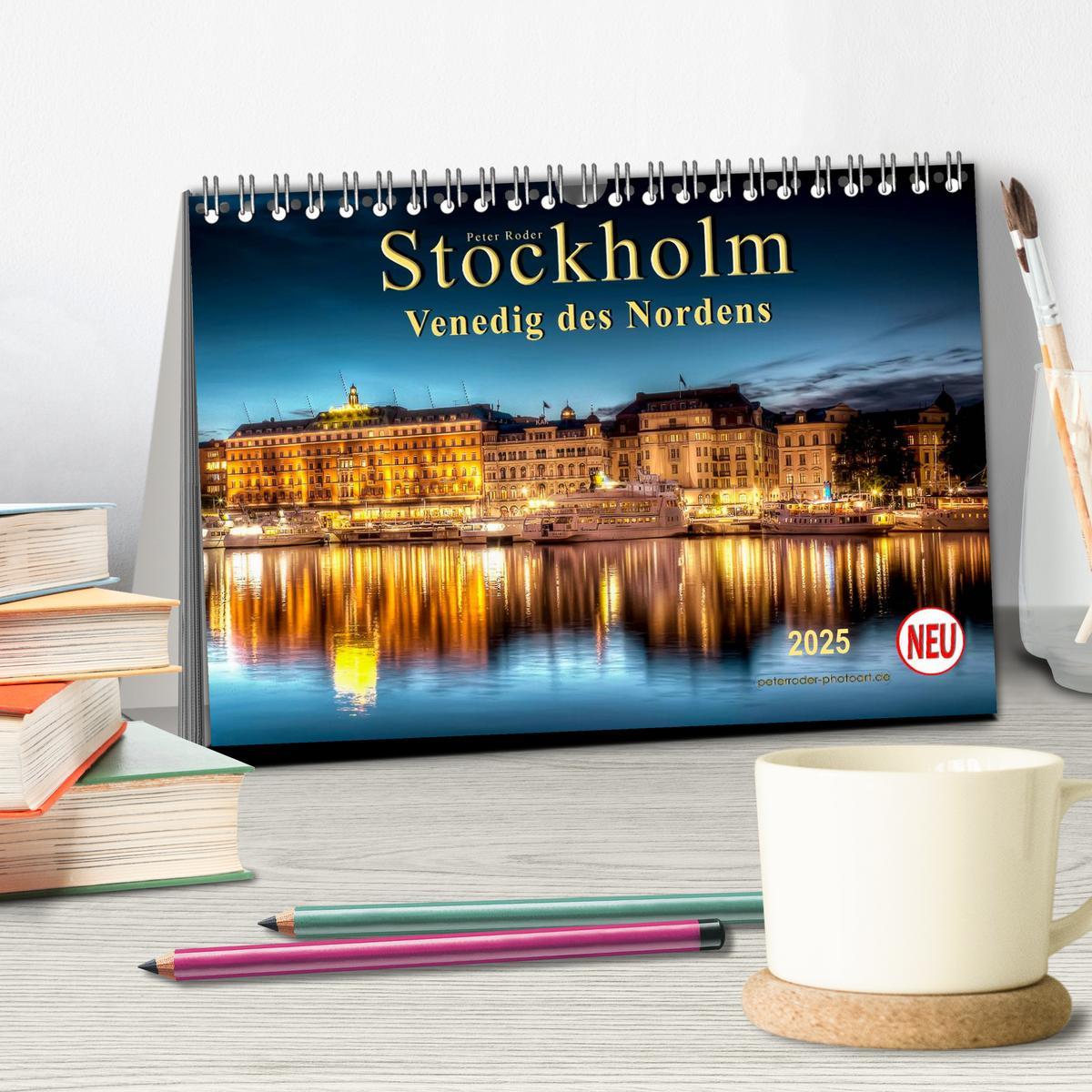 Bild: 9783435572847 | Stockholm - Venedig des Nordens (Tischkalender 2025 DIN A5 quer),...