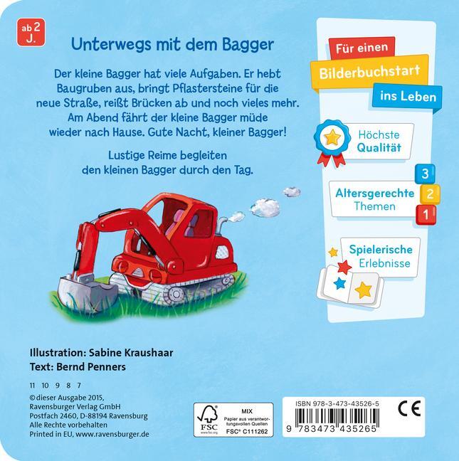 Bild: 9783473435265 | Was machst du, kleiner Bagger? | Bernd Penners | Buch | 16 S. | 2015