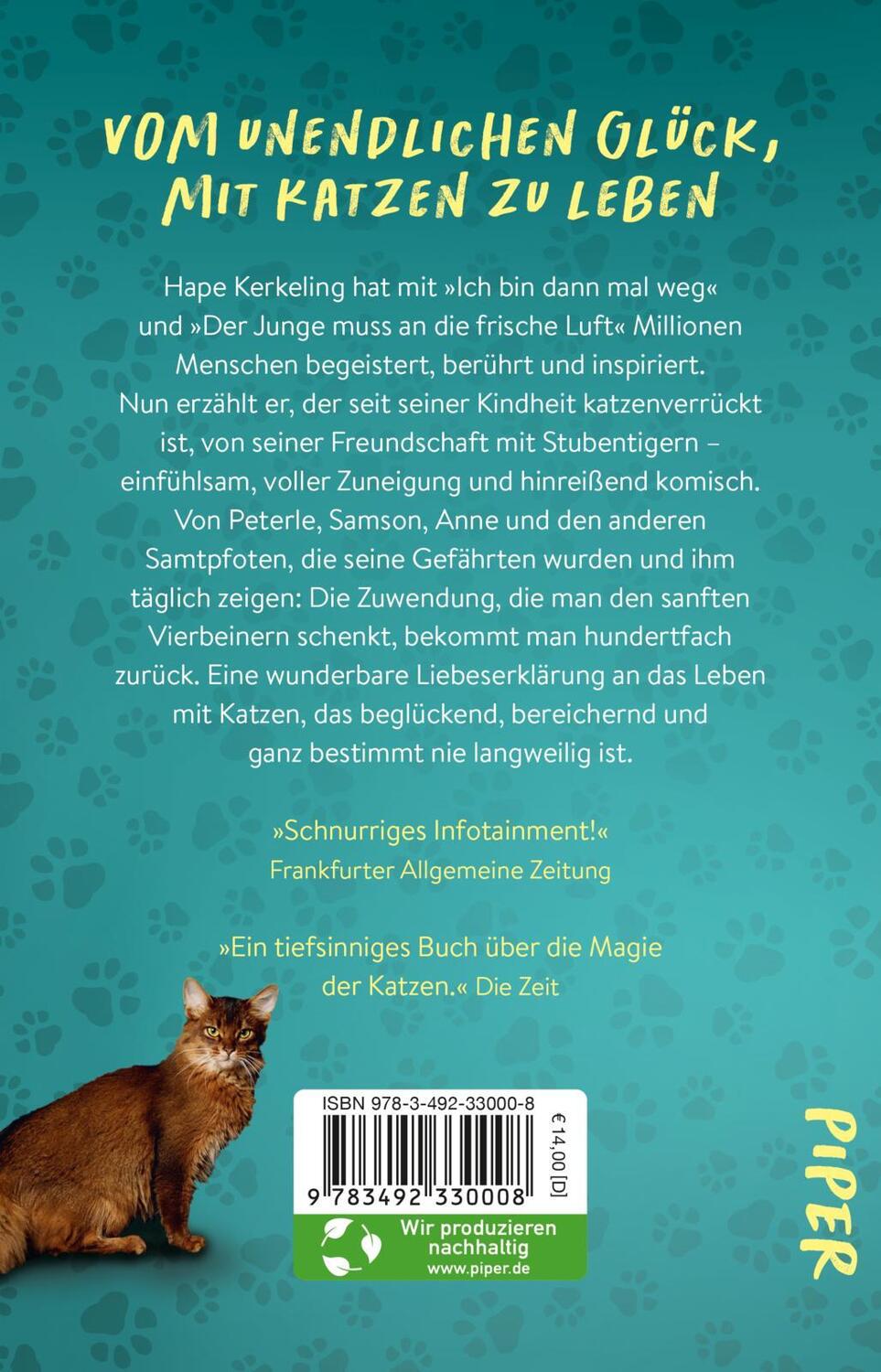 Rückseite: 9783492330008 | Pfoten vom Tisch! | Hape Kerkeling | Taschenbuch | 304 S. | Deutsch