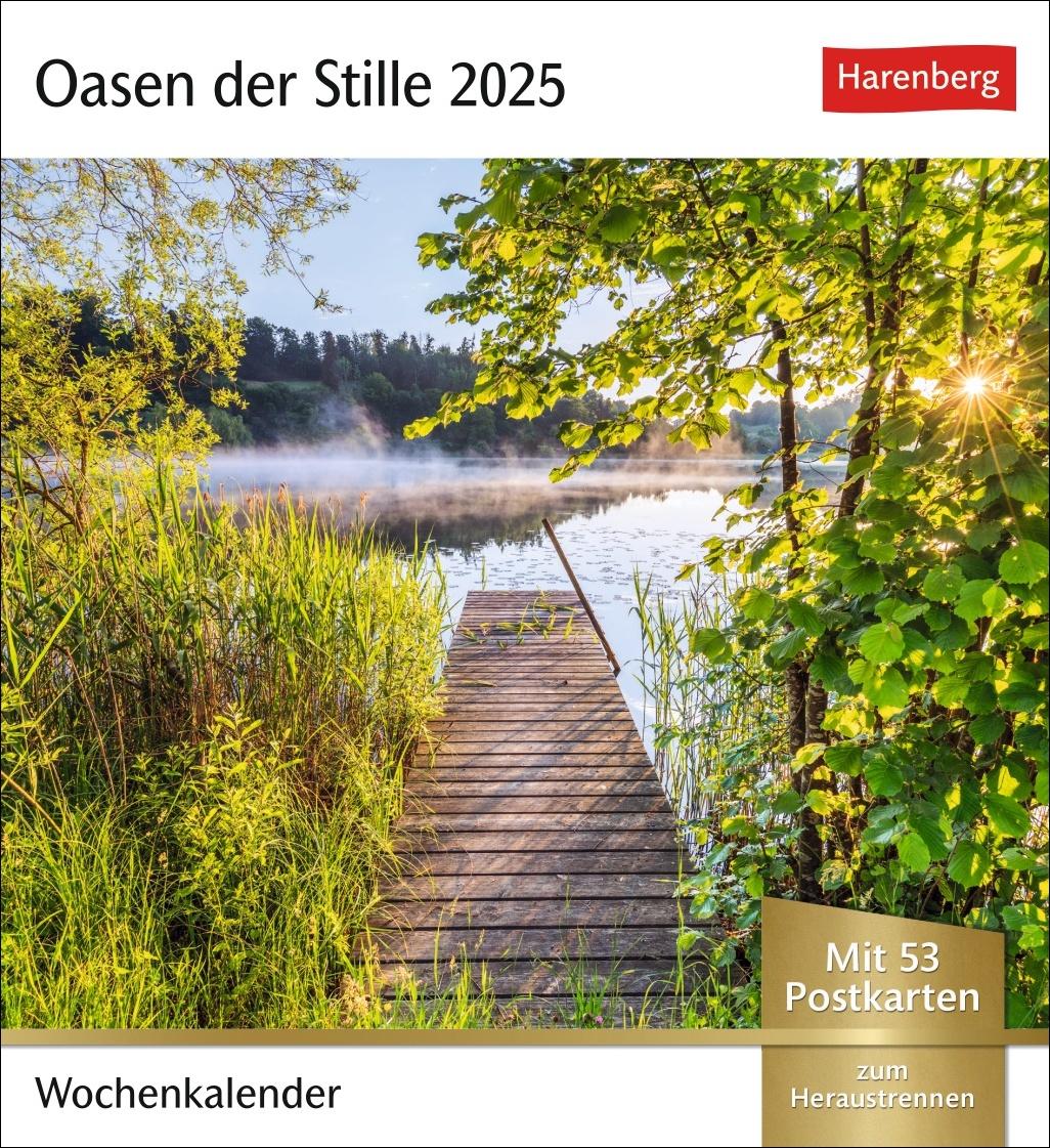 Cover: 9783840035241 | Oasen der Stille Postkartenkalender 2025 | Kalender | 54 S. | Deutsch