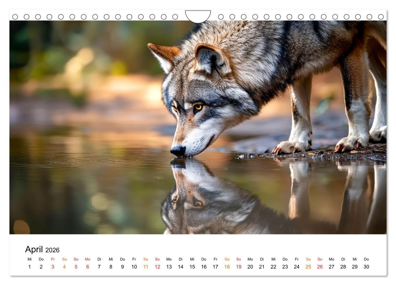 Bild: 9783457246870 | Wölfe - die Stimme der Wildnis (Wandkalender 2026 DIN A4 quer),...