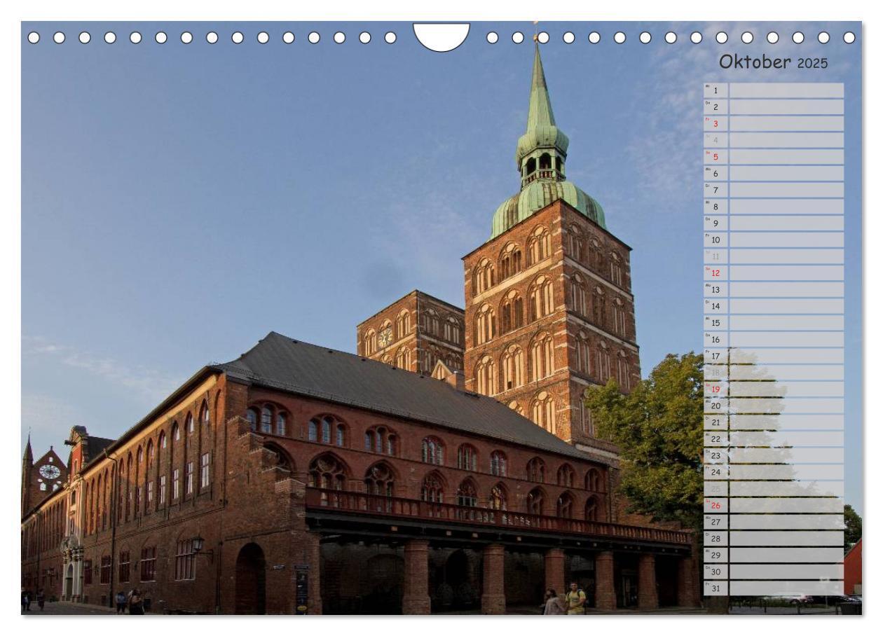 Bild: 9783435548040 | Stralsund. Das Tor zur Insel Rügen (Wandkalender 2025 DIN A4 quer),...