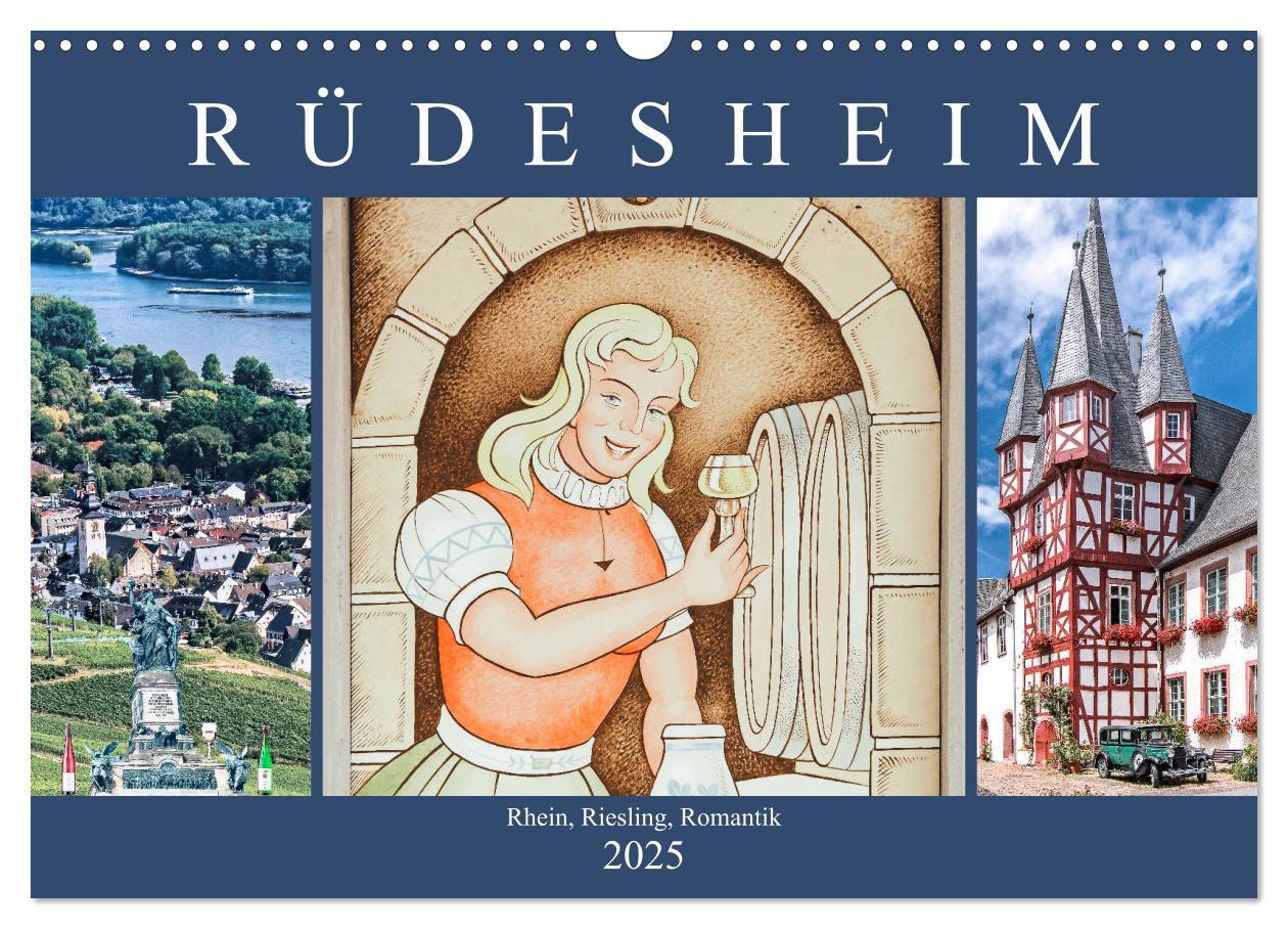 Cover: 9783435463404 | Rüdesheim - Rhein, Riesling, Romantik (Wandkalender 2025 DIN A3...