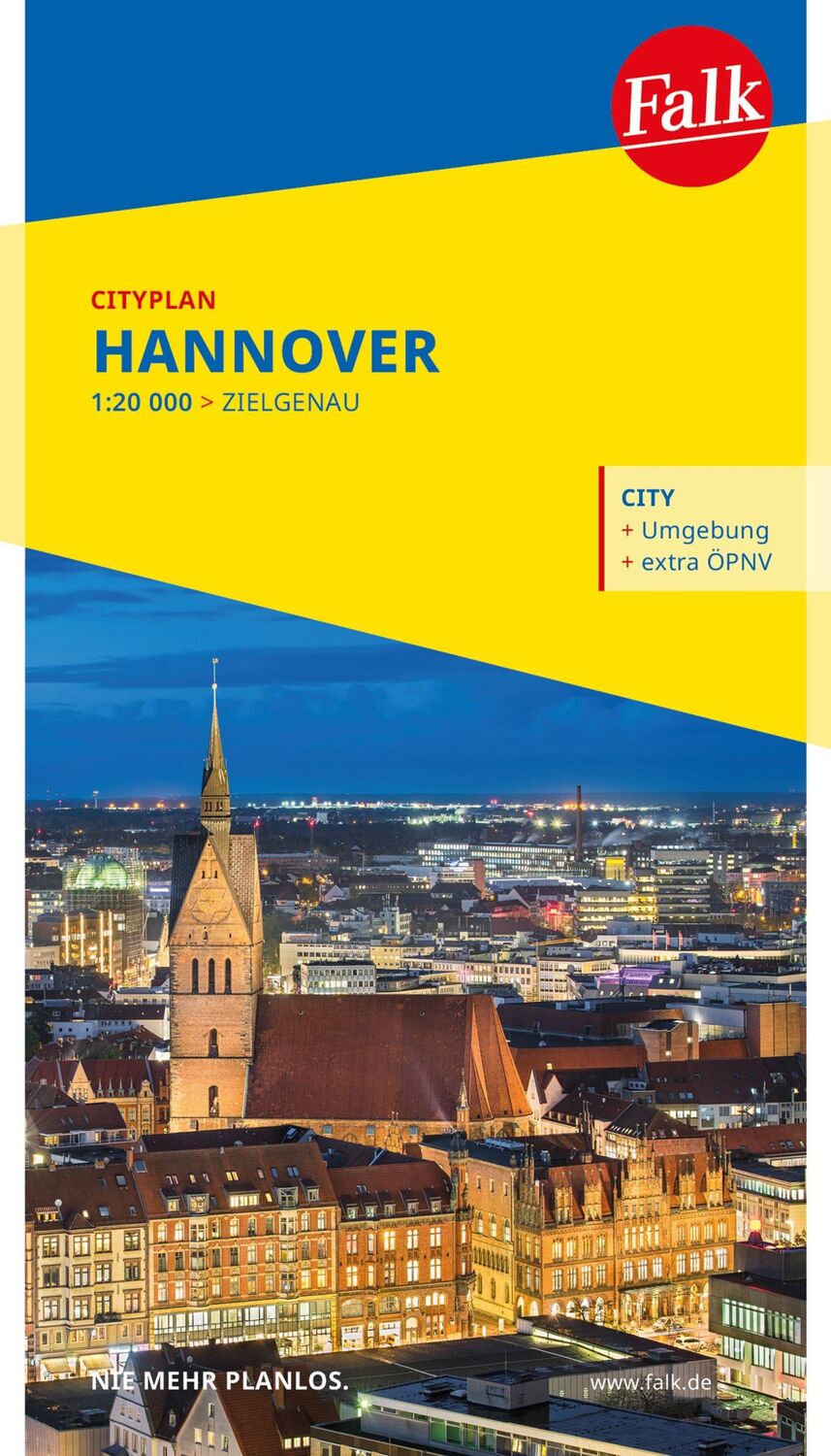 Cover: 9783827900319 | Falk Cityplan Hannover 1:23.000 | (Land-)Karte | Falk Citypläne | 2023