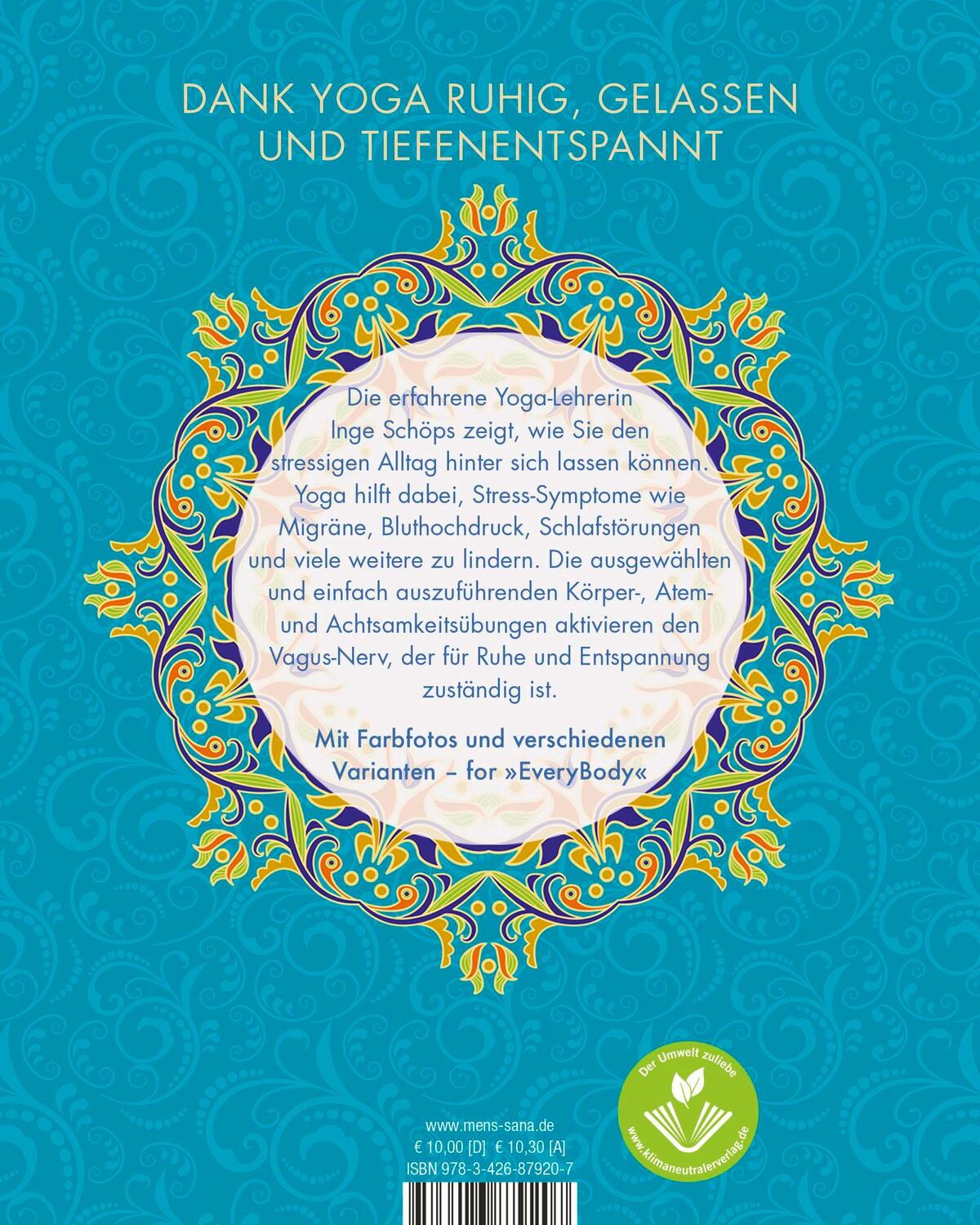 Rückseite: 9783426879207 | Yoga for EveryBody - Ruhe und Tiefenentspannung | Inge Schöps | Buch