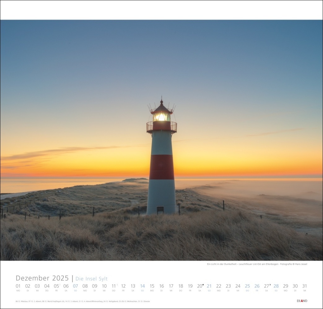 Bild: 9783964023100 | Die Insel Sylt Edition Kalender 2025 - Hans Jessel | Hans Jessel