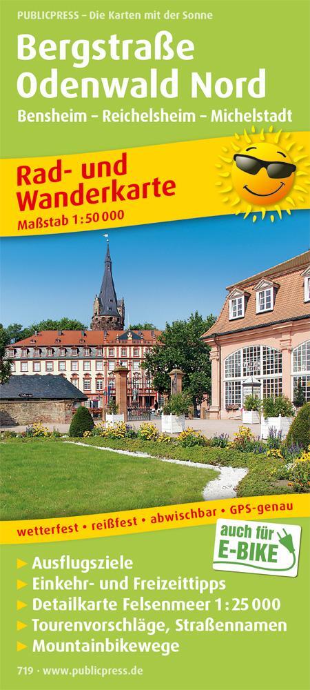 Cover: 9783899207194 | Bergstraße Odenwald Nord, Bensheim - Reichelsheim - Michelstadt 1 :...