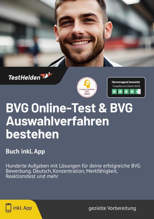 Cover: 9783988175441 | BVG Online-Test &amp; BVG Auswahlverfahren bestehen: Buch inkl. App....