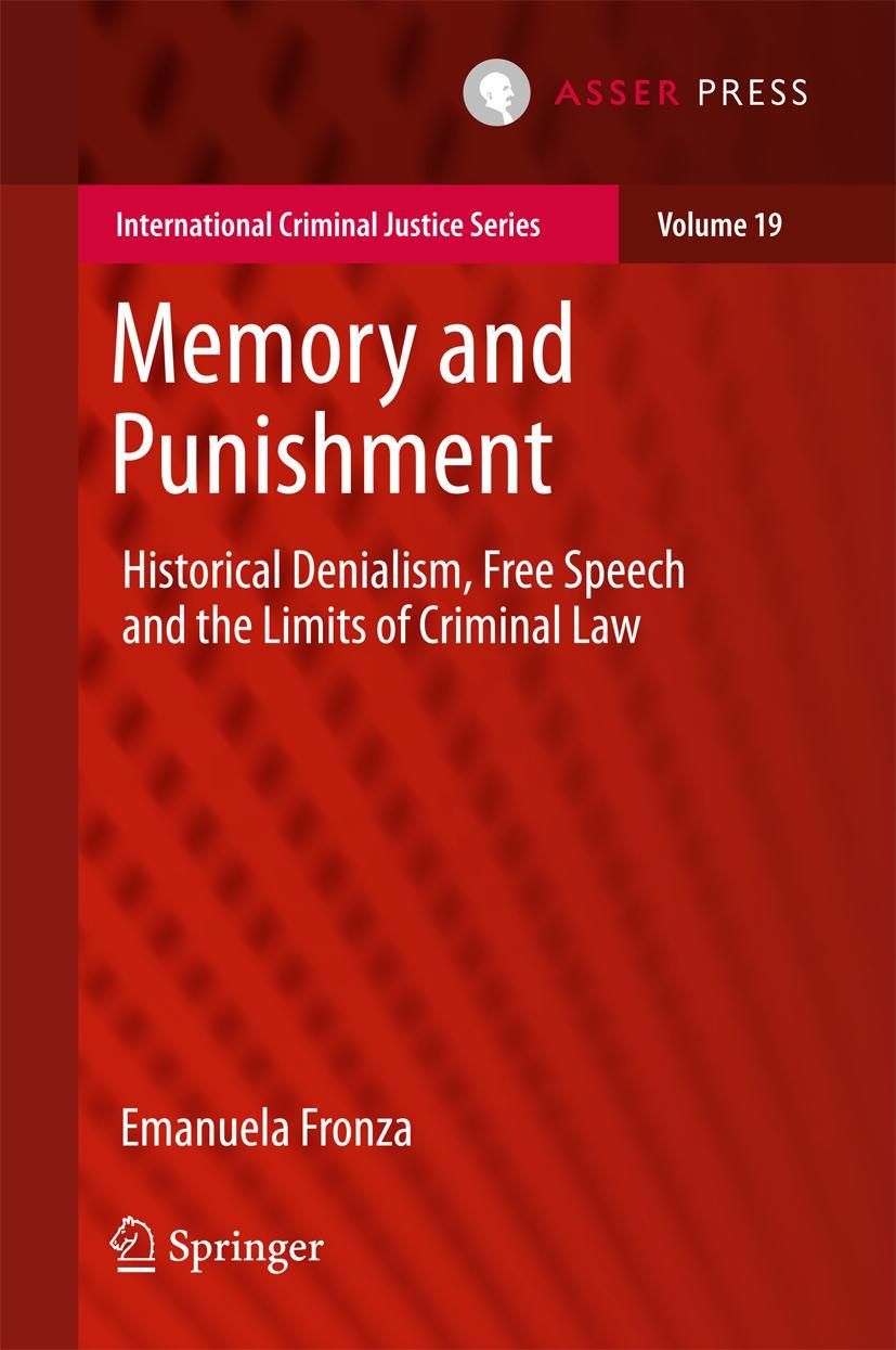 Cover: 9789462652330 | Memory and Punishment | Emanuela Fronza | Buch | xxxix | Englisch