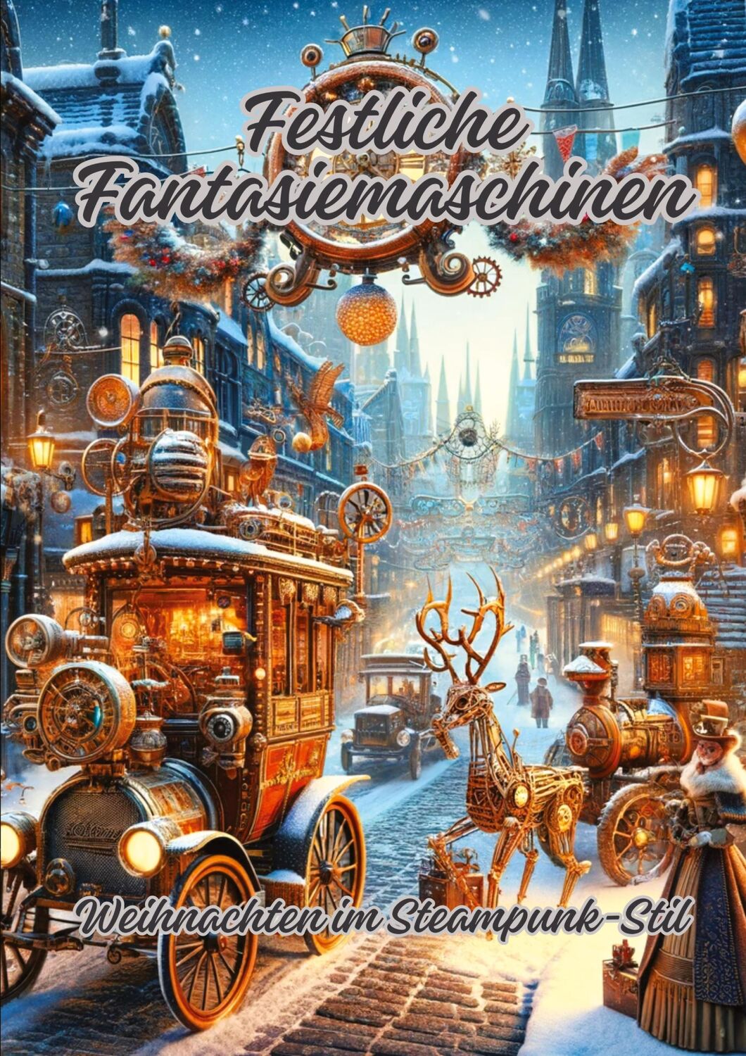 Cover: 9783384071118 | Festliche Fantasiemaschinen | Weihnachten im Steampunk-Stil | Kluge