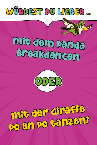 Bild: 4260478342538 | Kartenspiel: Würdest du lieber...? Nashornstarke Fragen für Kids...