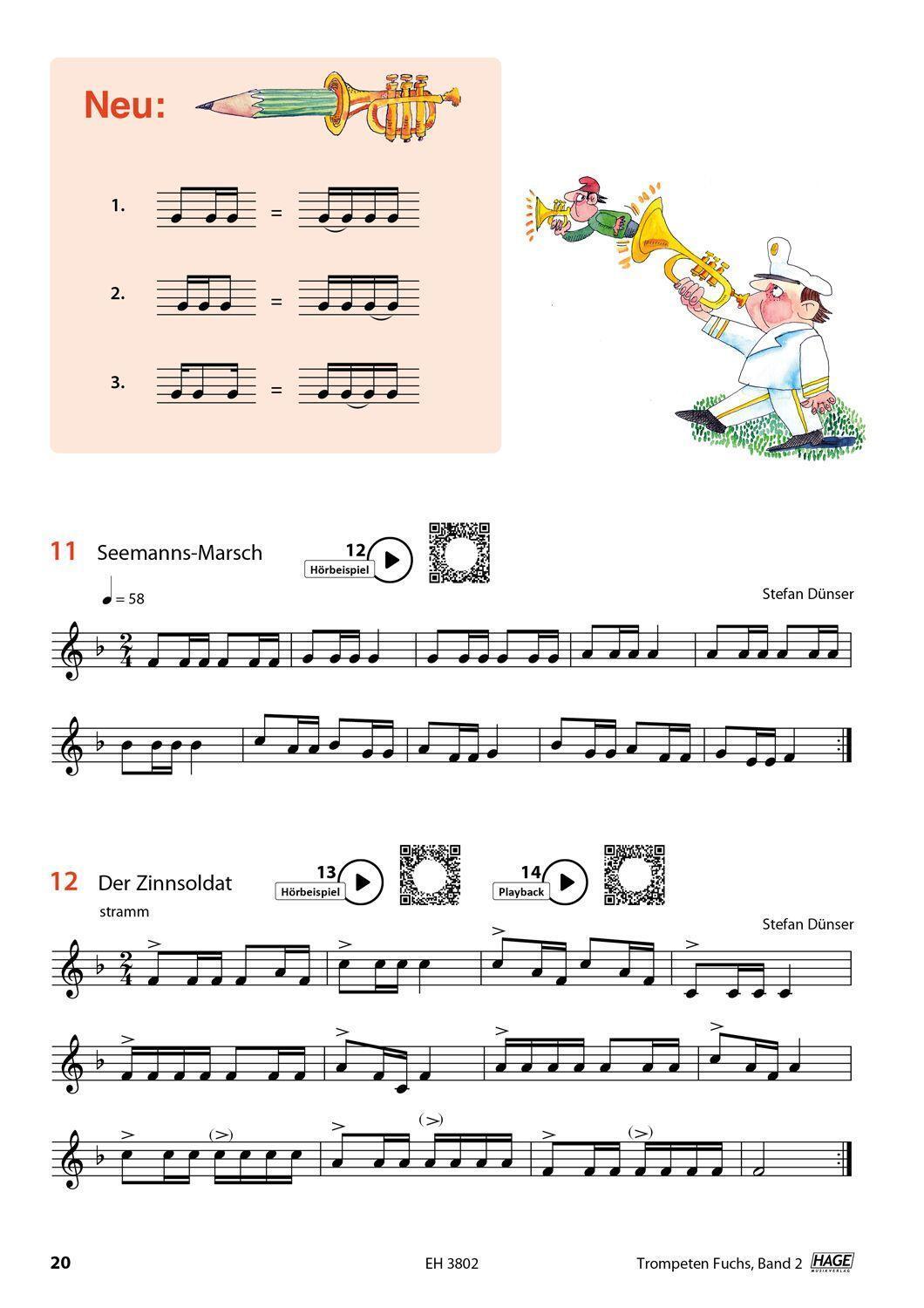 Bild: 9783866260795 | Trompeten Fuchs Band 2 | Stefan Dünser | Taschenbuch | Spiralbindung