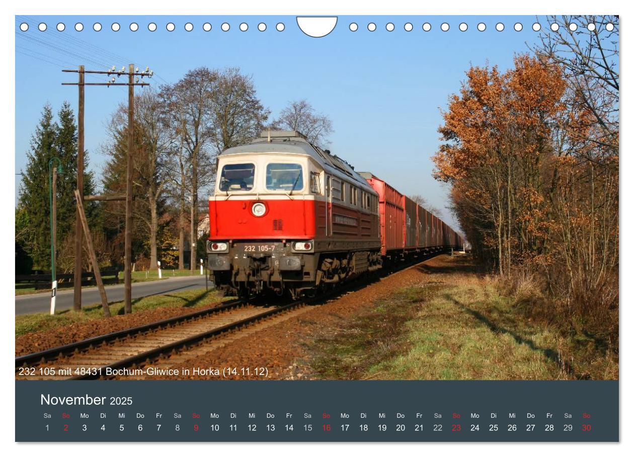 Bild: 9783435624973 | Mit Diesellokomotiven quer durch die Lausitz - 2025 (Wandkalender...