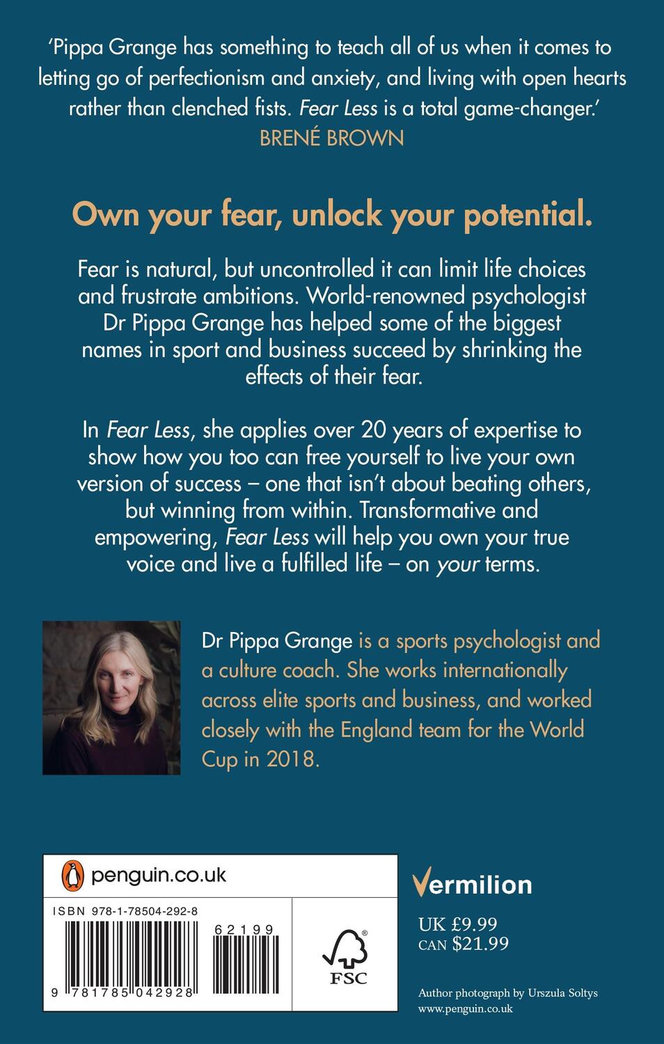 Rückseite: 9781785042928 | Fear Less | How to Win Your Way in Work and Life | Pippa Grange | Buch