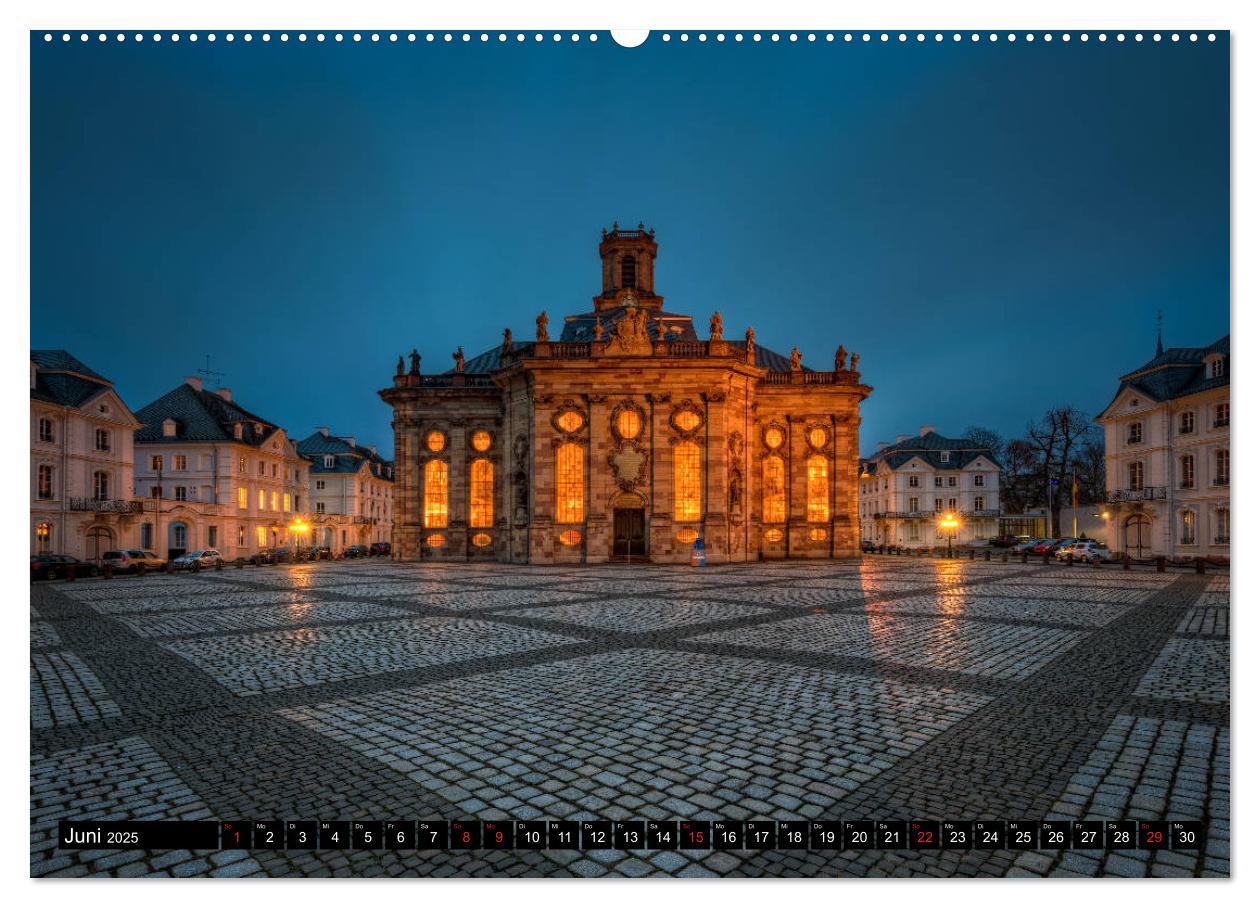 Bild: 9783435320516 | City Lights Saarbrücken (Wandkalender 2025 DIN A2 quer), CALVENDO...