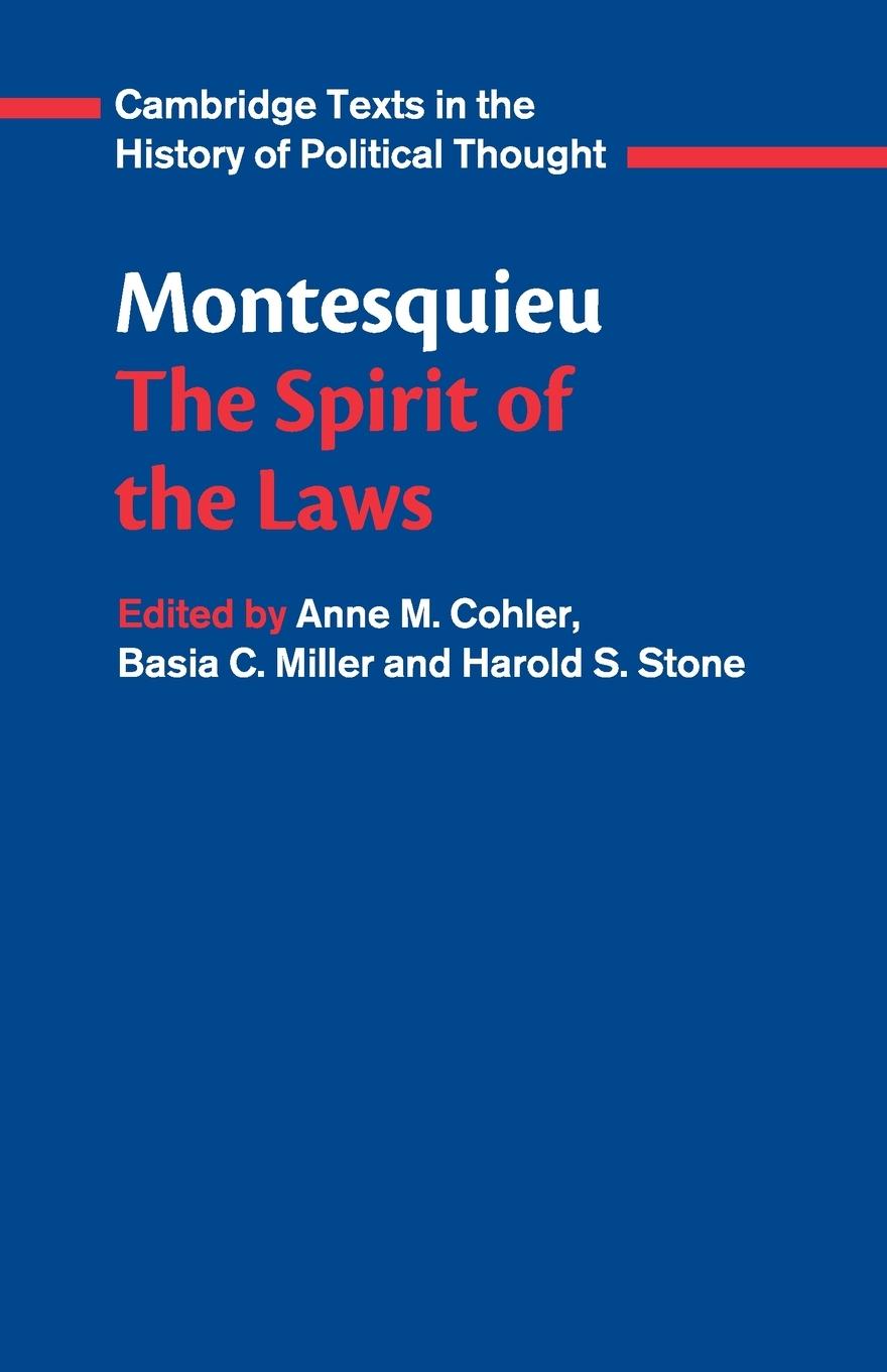 Cover: 9780521369749 | Montesquieu | The Spirit of the Laws | Charles De Montesquieu | Buch