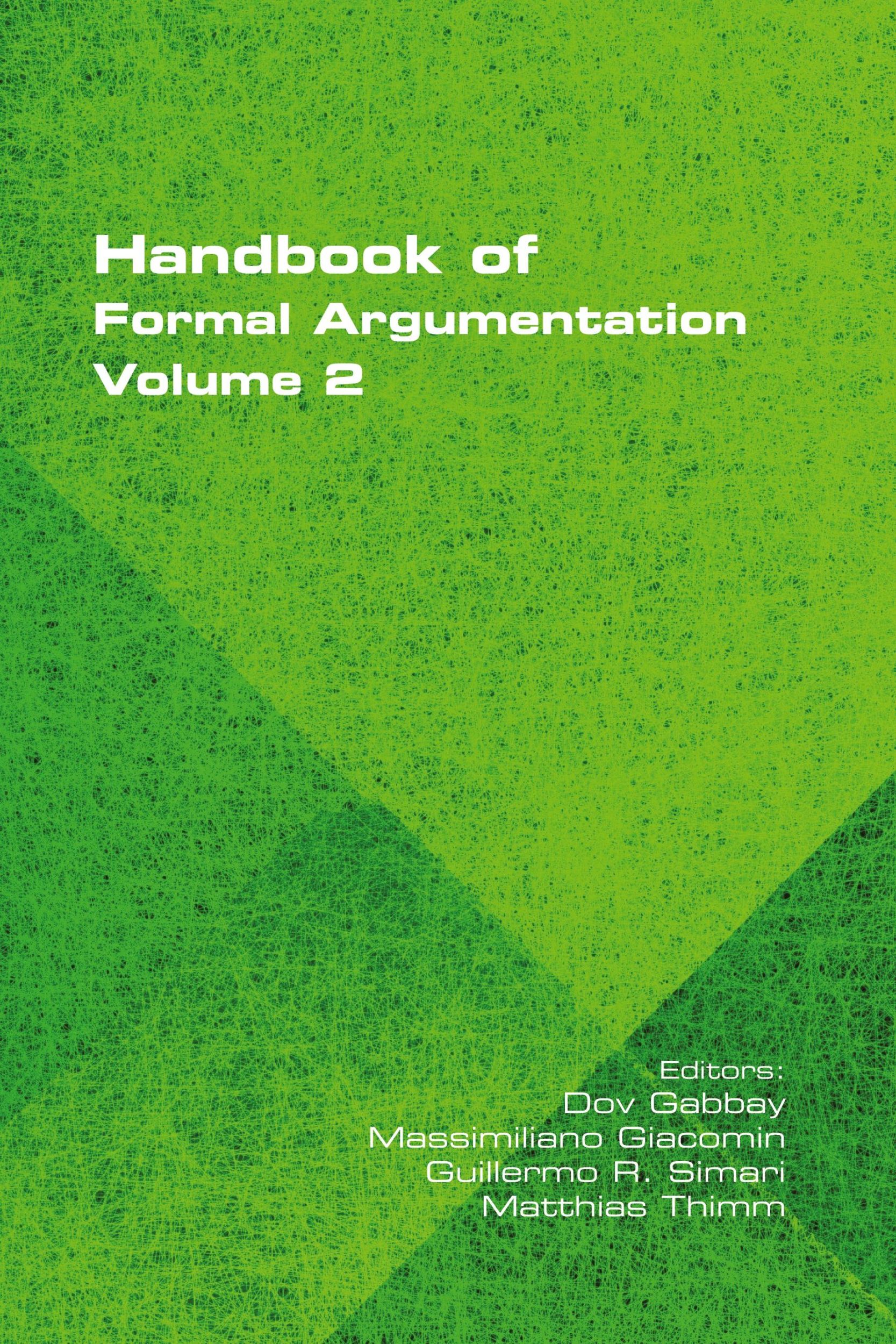 Cover: 9781848903364 | Handbook of Formal Argumentation, Volume 2 | Guillermo Simari | Buch