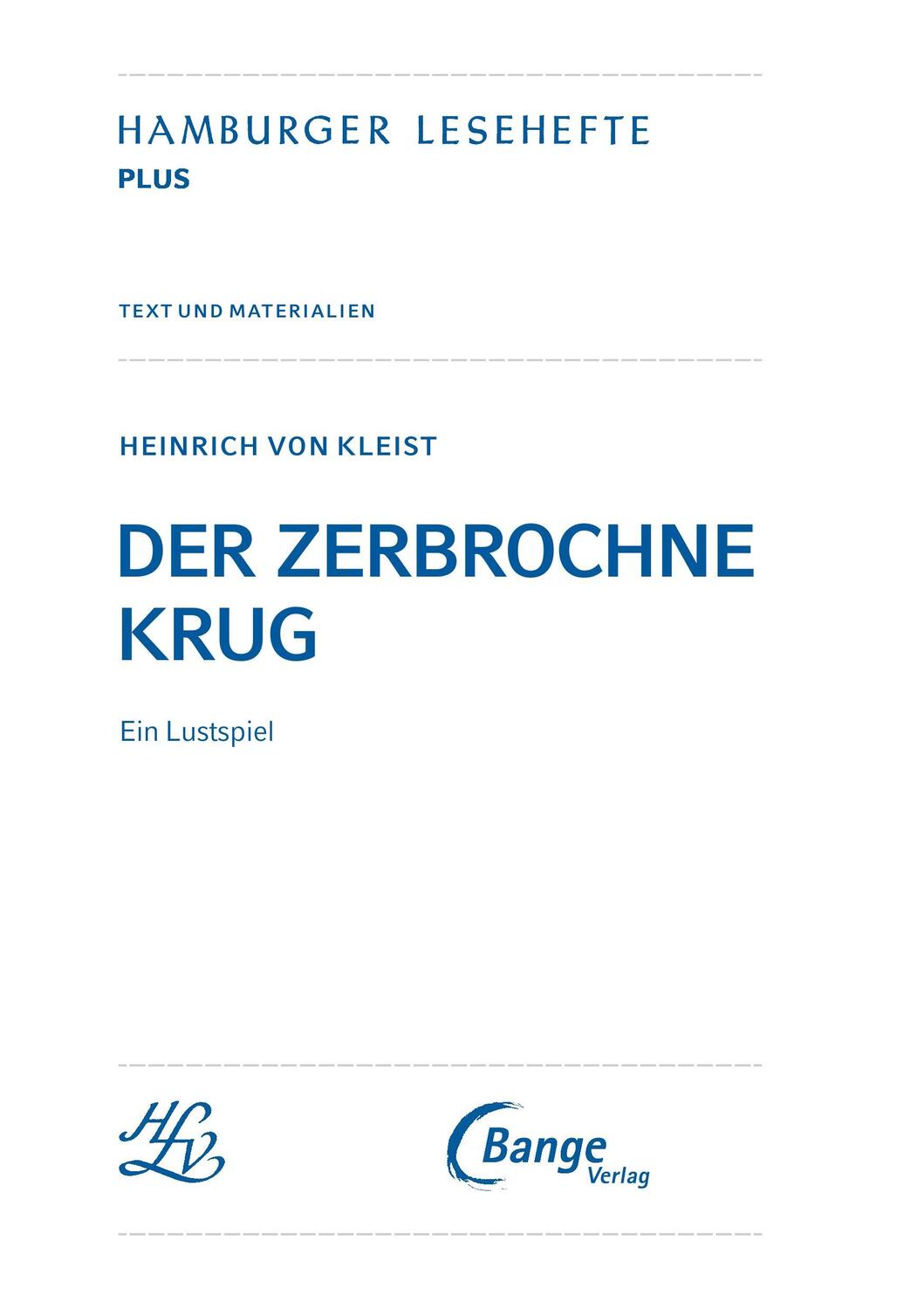 Bild: 9783804425699 | Der zerbrochne Krug (Textausgabe) | Heinrich Von Kleist | Taschenbuch