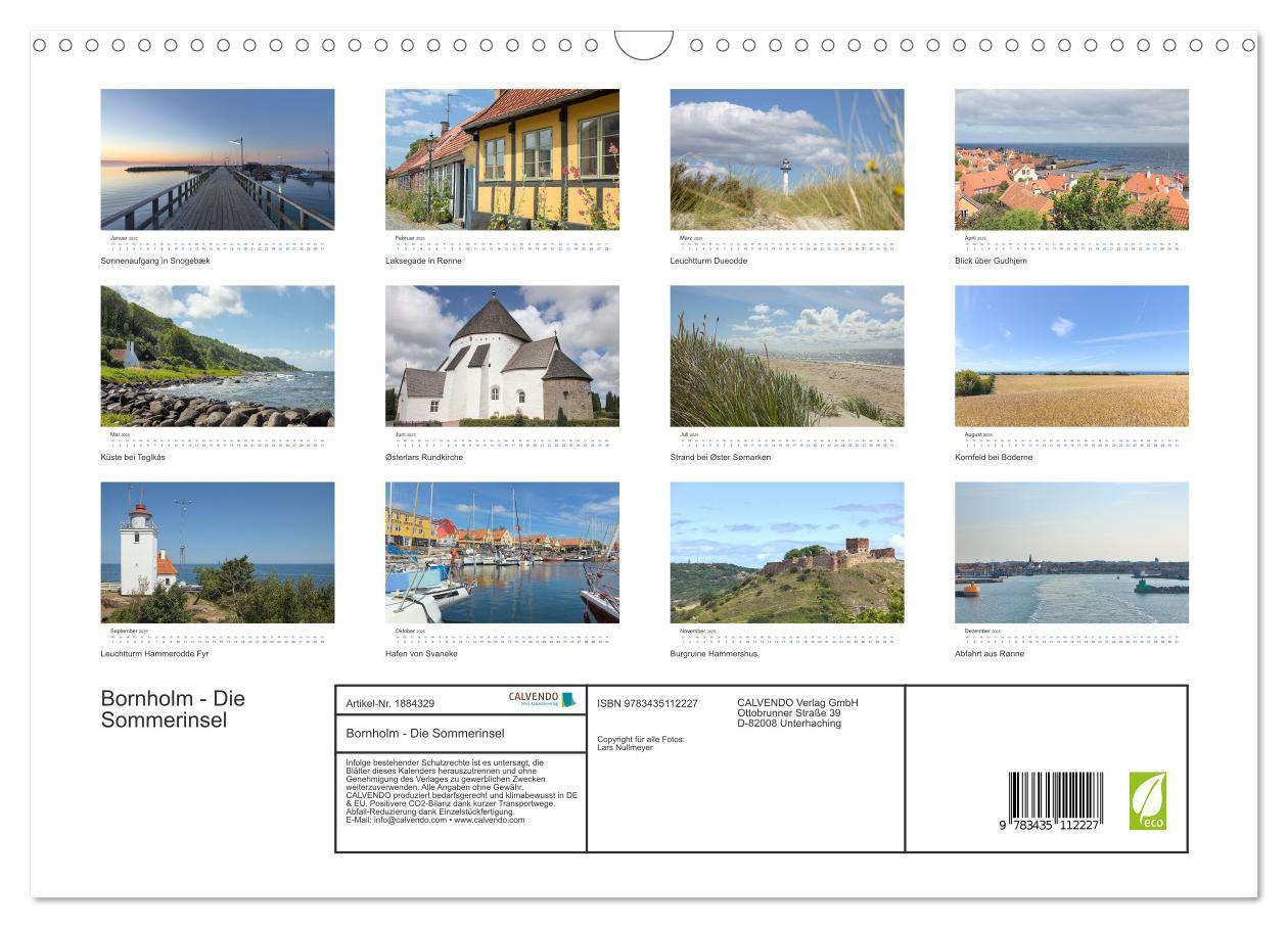 Bild: 9783435112227 | Bornholm - Die Sommerinsel (Wandkalender 2025 DIN A3 quer),...