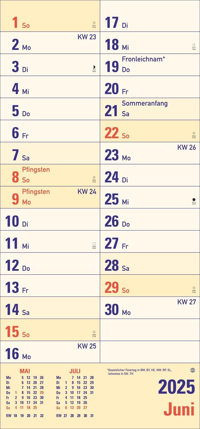 Bild: 9783756405695 | Großdruck Planer 2025 | Heye | Kalender | Bürokalender Heye | 14 S.