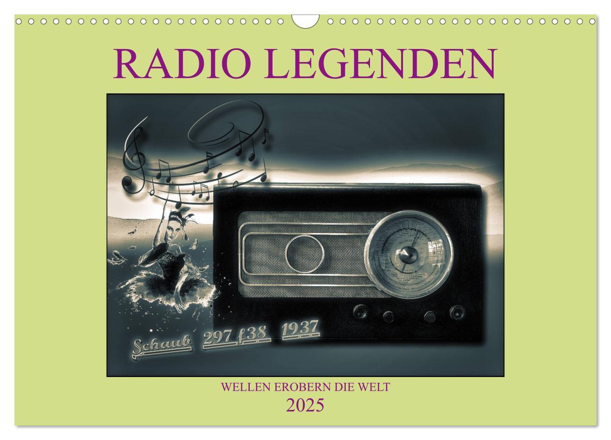 Cover: 9783435277759 | RADIO LEGENDEN (Wandkalender 2025 DIN A3 quer), CALVENDO...