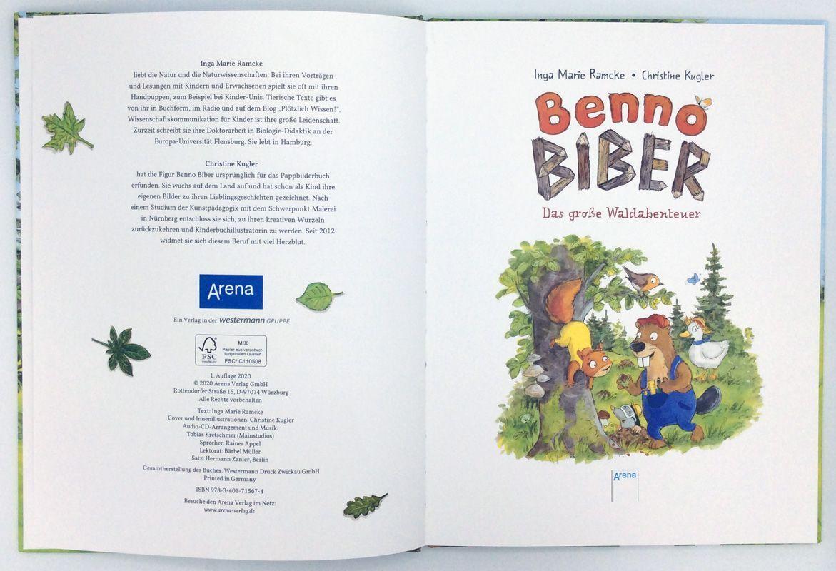 Bild: 9783401715674 | Benno Biber. Das große Waldabenteuer | Ein Sachbilderbuch mit CD