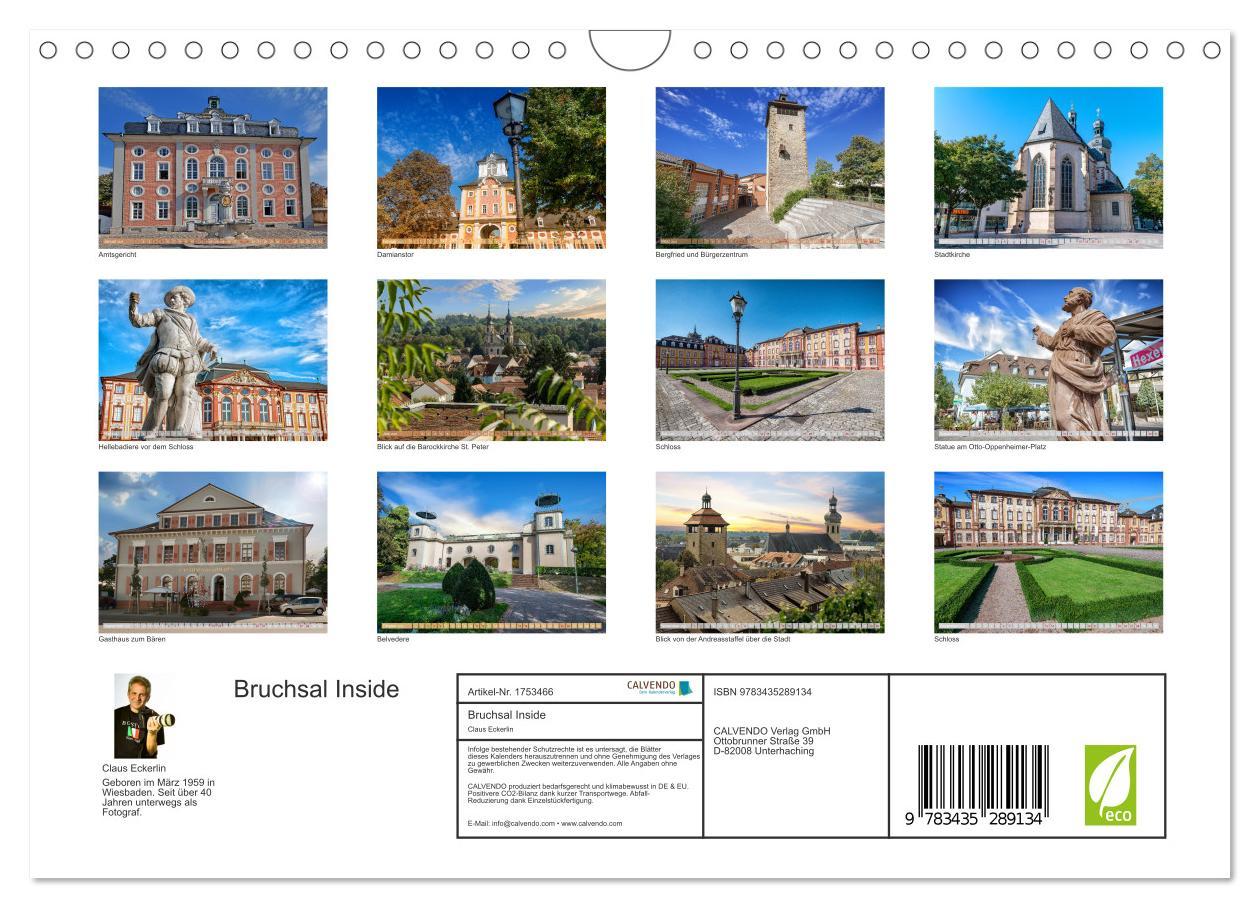 Bild: 9783435289134 | Bruchsal Inside (Wandkalender 2025 DIN A4 quer), CALVENDO...