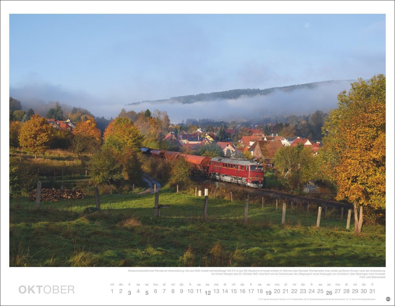 Bild: 9783756405152 | Eisenbahn Romantik Posterkalender 2025 | Kalender | Spiralbindung