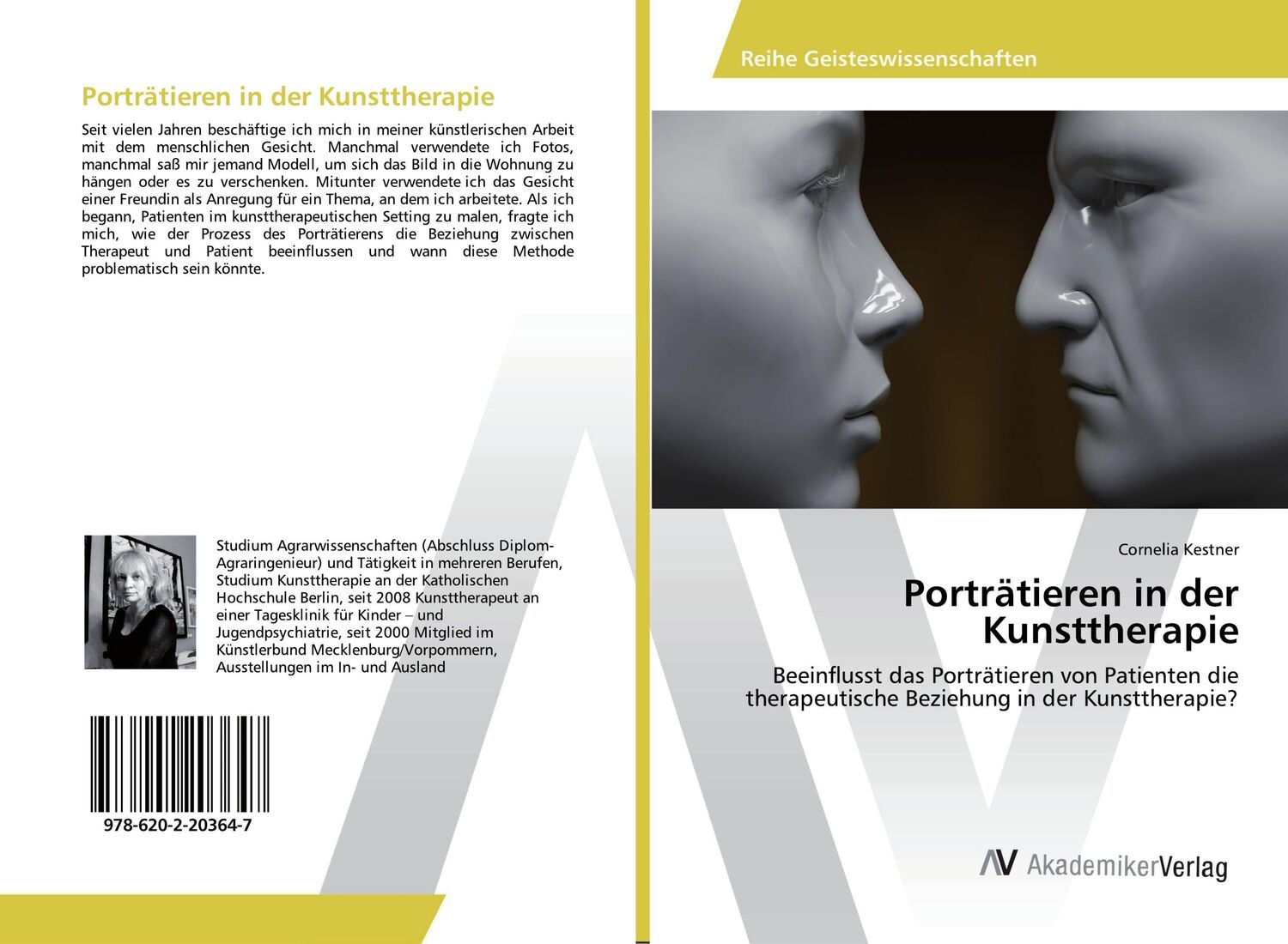 Cover: 9786202203647 | Porträtieren in der Kunsttherapie | Cornelia Kestner | Taschenbuch