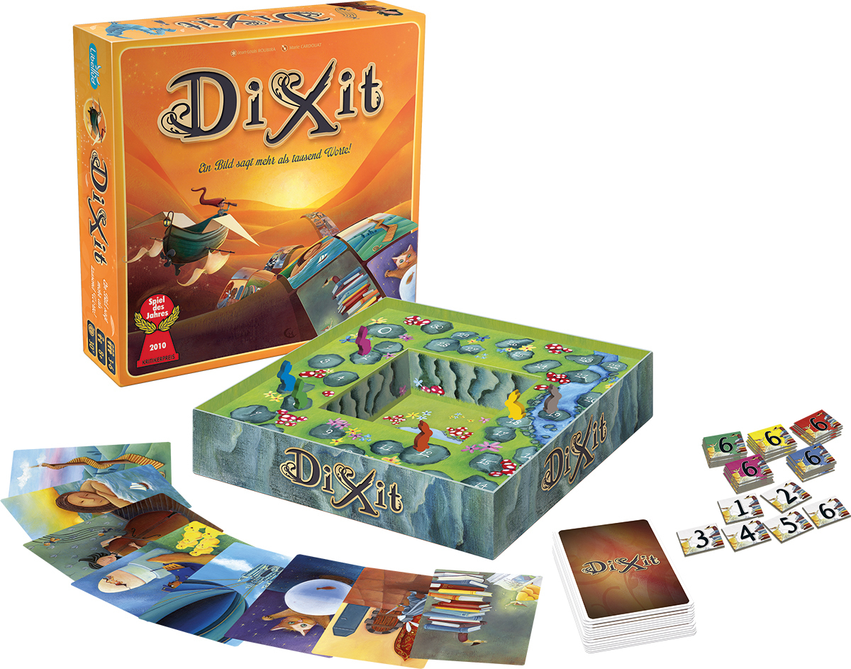 Bild: 3558380073499 | Dixit | Familienspiel für 3-8 Spieler. Spieldauer ca. 30 Minuten