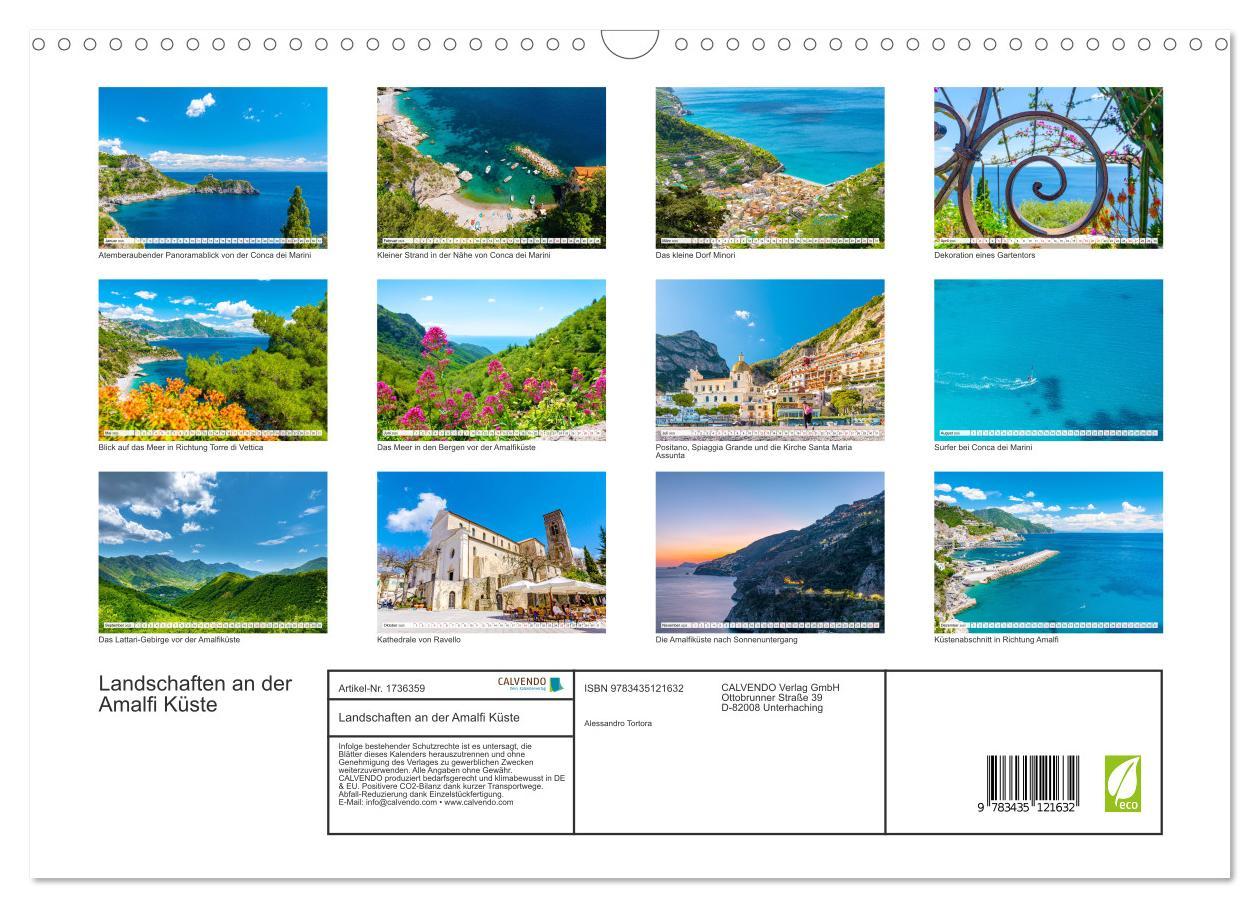 Bild: 9783435121632 | Landschaften an der Amalfi Küste (Wandkalender 2025 DIN A3 quer),...