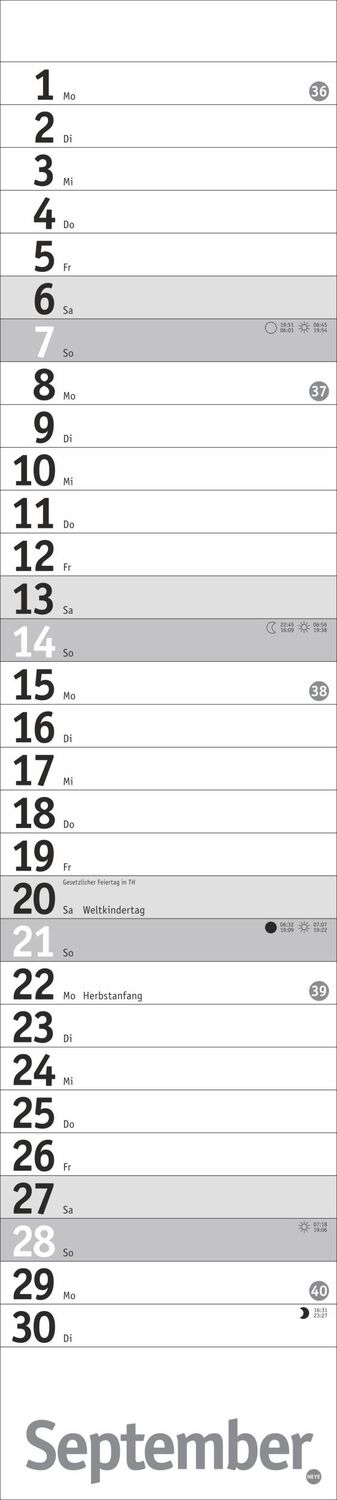 Bild: 9783756406340 | Langplaner, silber 2025 | Heye | Kalender | Bürokalender Heye | 13 S.