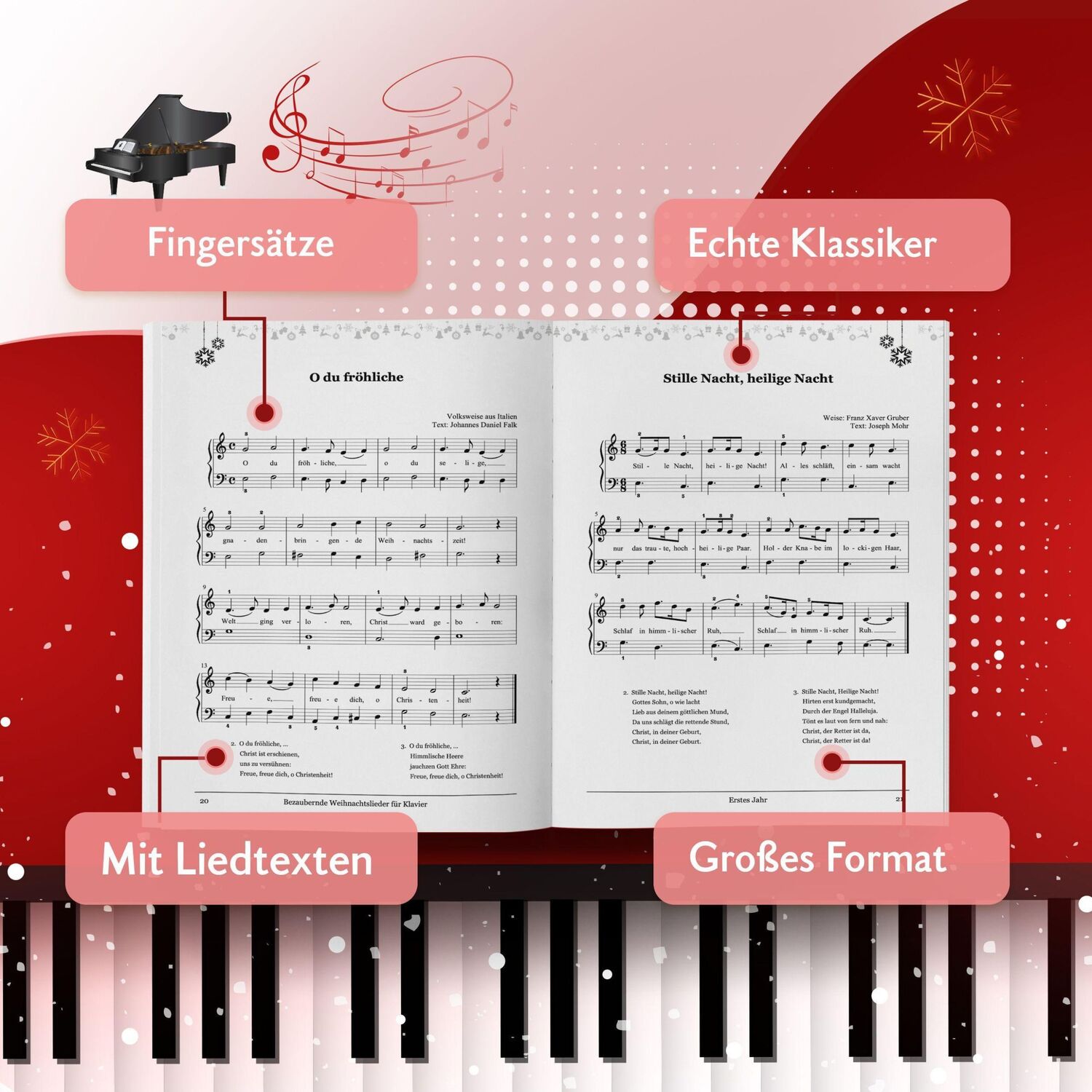 Bild: 9783968901091 | Bezaubernde Weihnachtslieder für Klavier | Franz Titscher | Broschüre