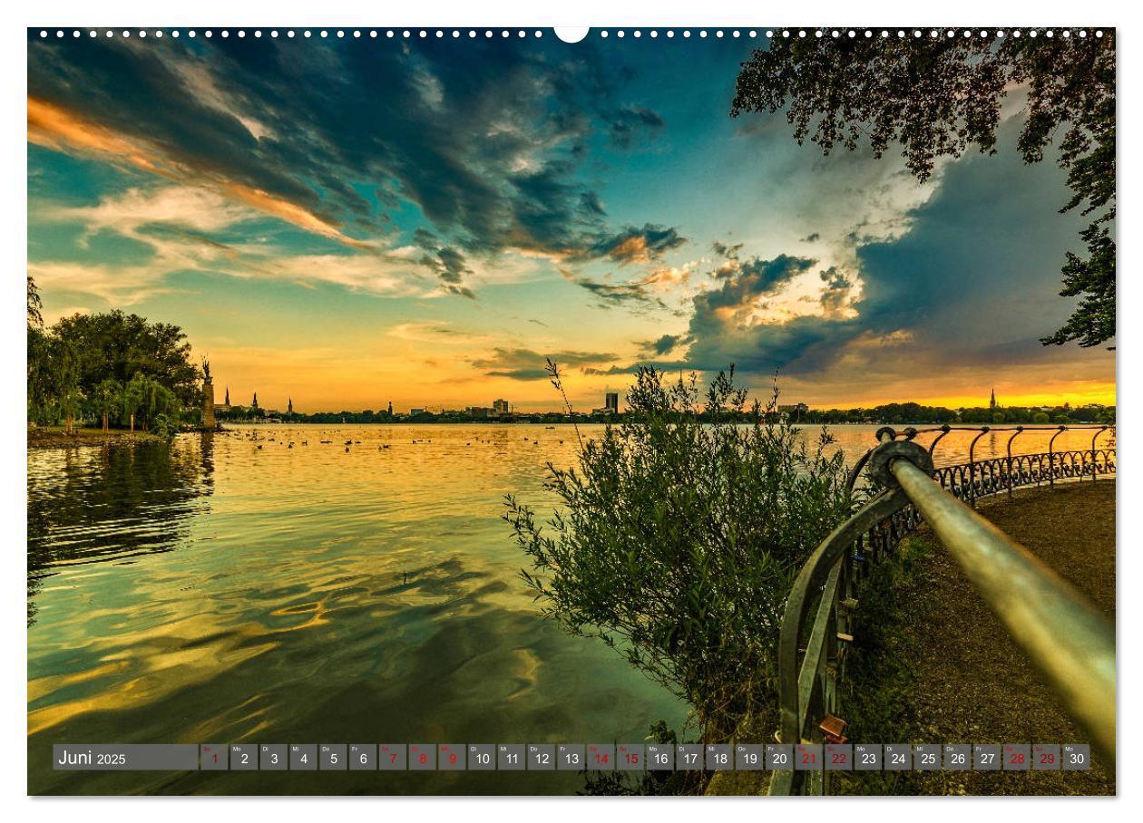 Bild: 9783435184538 | Hamburg City Vibes (Wandkalender 2025 DIN A2 quer), CALVENDO...