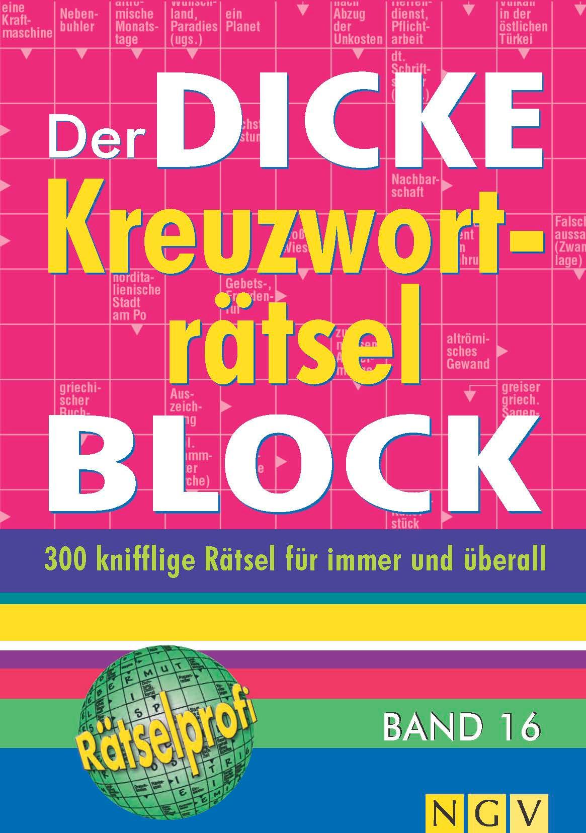 Cover: 9783625172413 | Der dicke Kreuzworträtsel-Block Band 16 | Taschenbuch | 336 S. | 2014