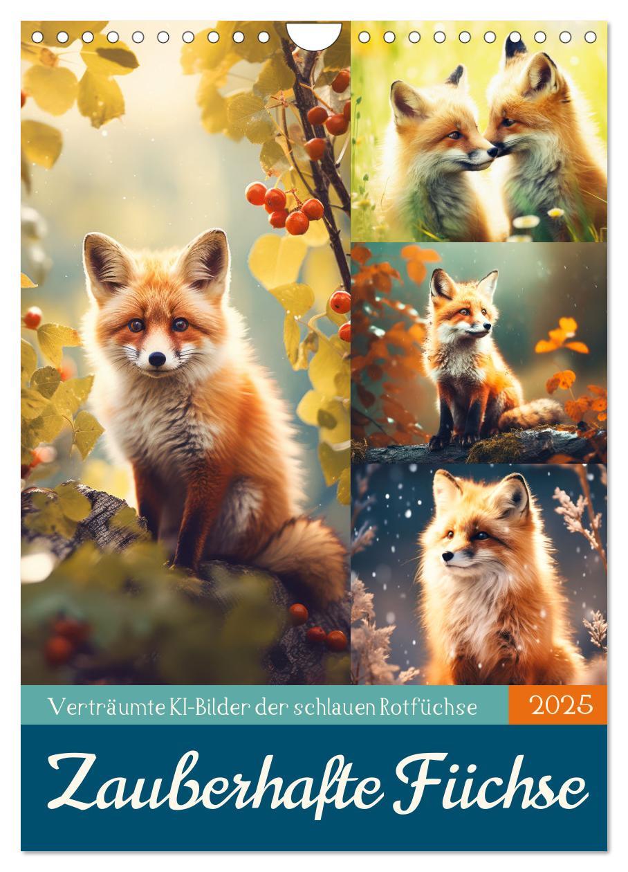 Cover: 9783435847297 | Zauberhafte Füchse (Wandkalender 2025 DIN A4 hoch), CALVENDO...