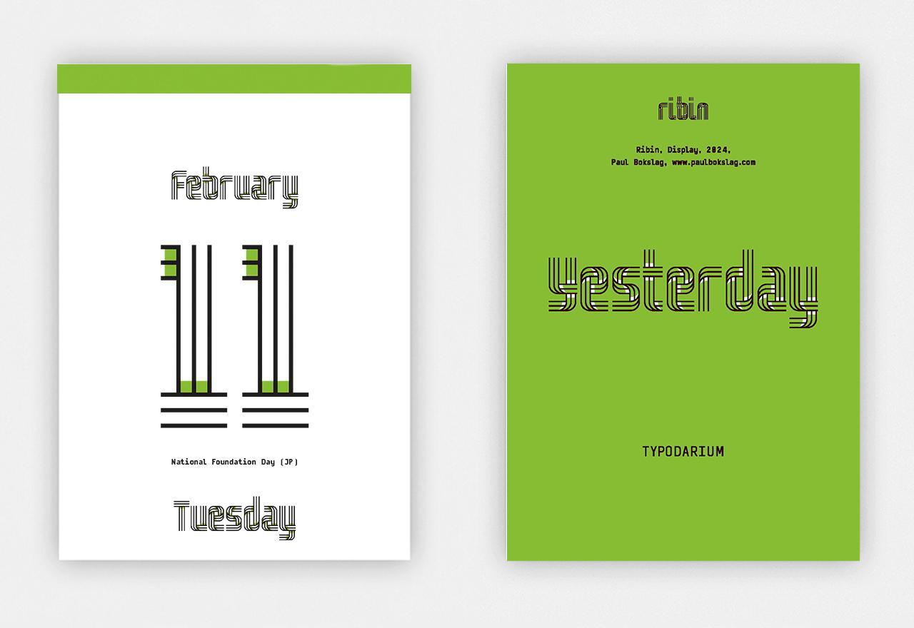 Bild: 4260172810968 | Typodarium 2025 | A 365 Day Type Calendar | Raban Ruddigkeit (u. a.)