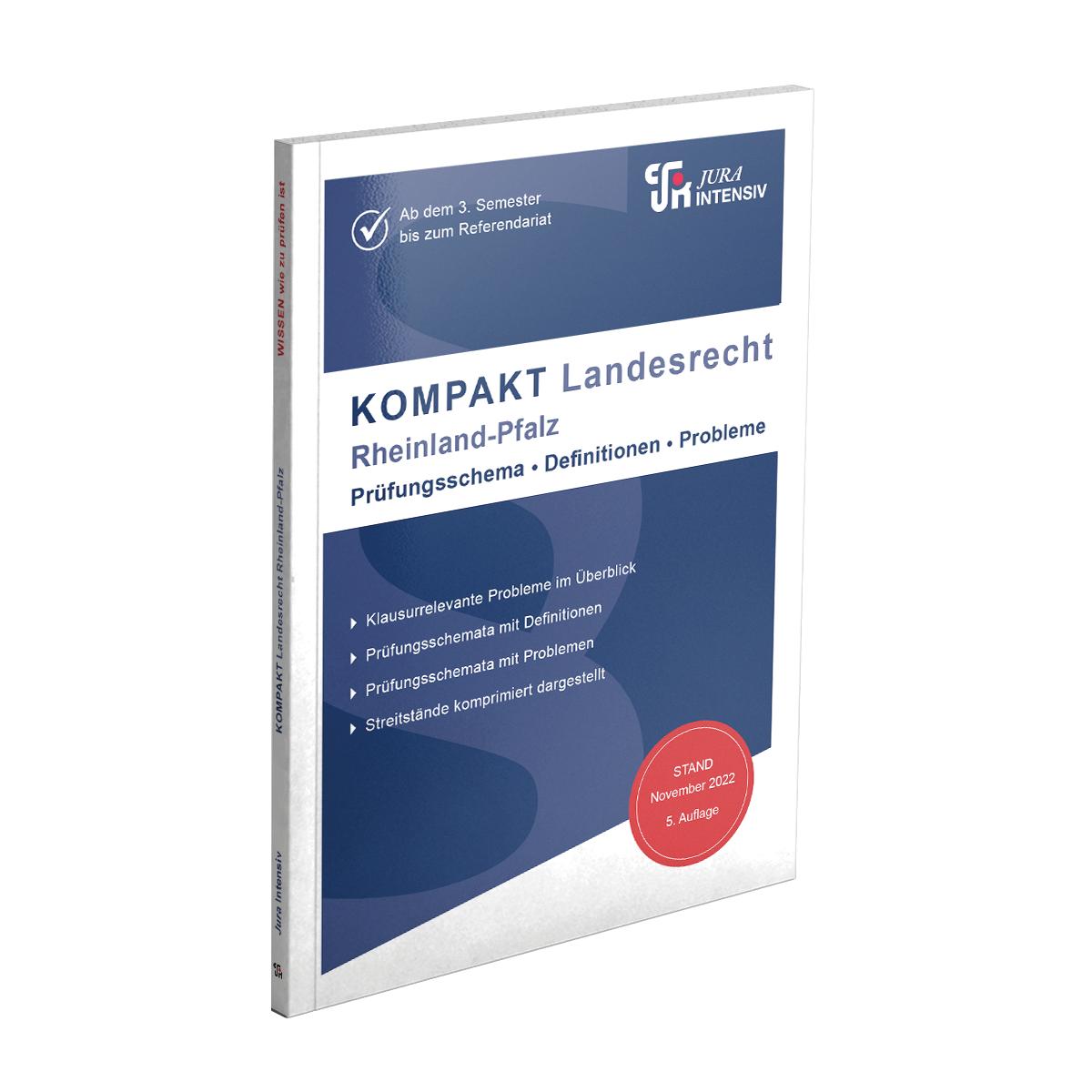 Cover: 9783967121803 | KOMPAKT Landesrecht - Rheinland-Pfalz | Dirk Kues | Taschenbuch | 2024