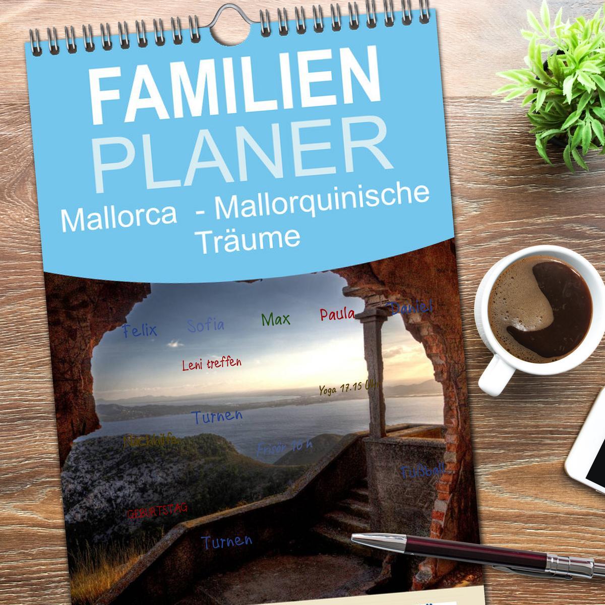 Bild: 9783457110447 | Familienplaner 2025 - Mallorca - Mallorquinische Träume mit 5...